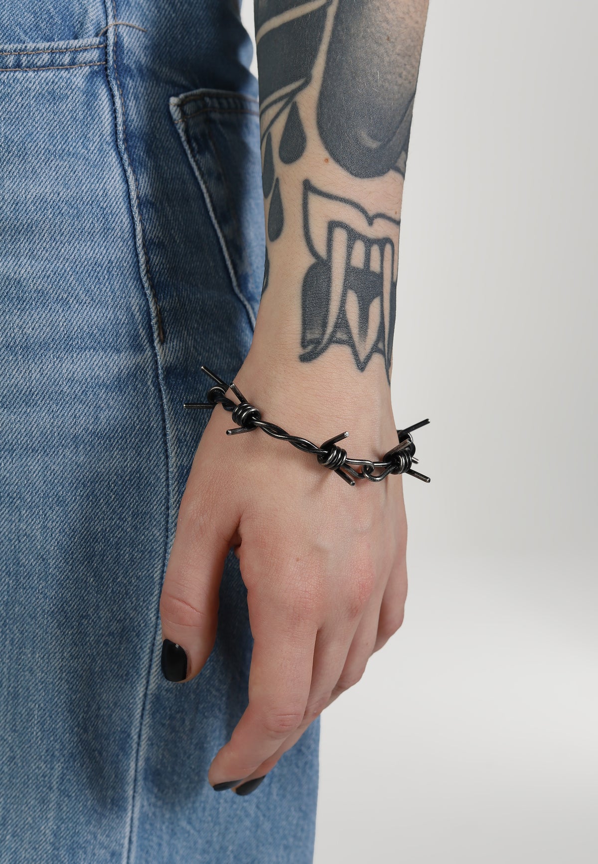 etNox Stacheldraht Antik Black Bracelet
