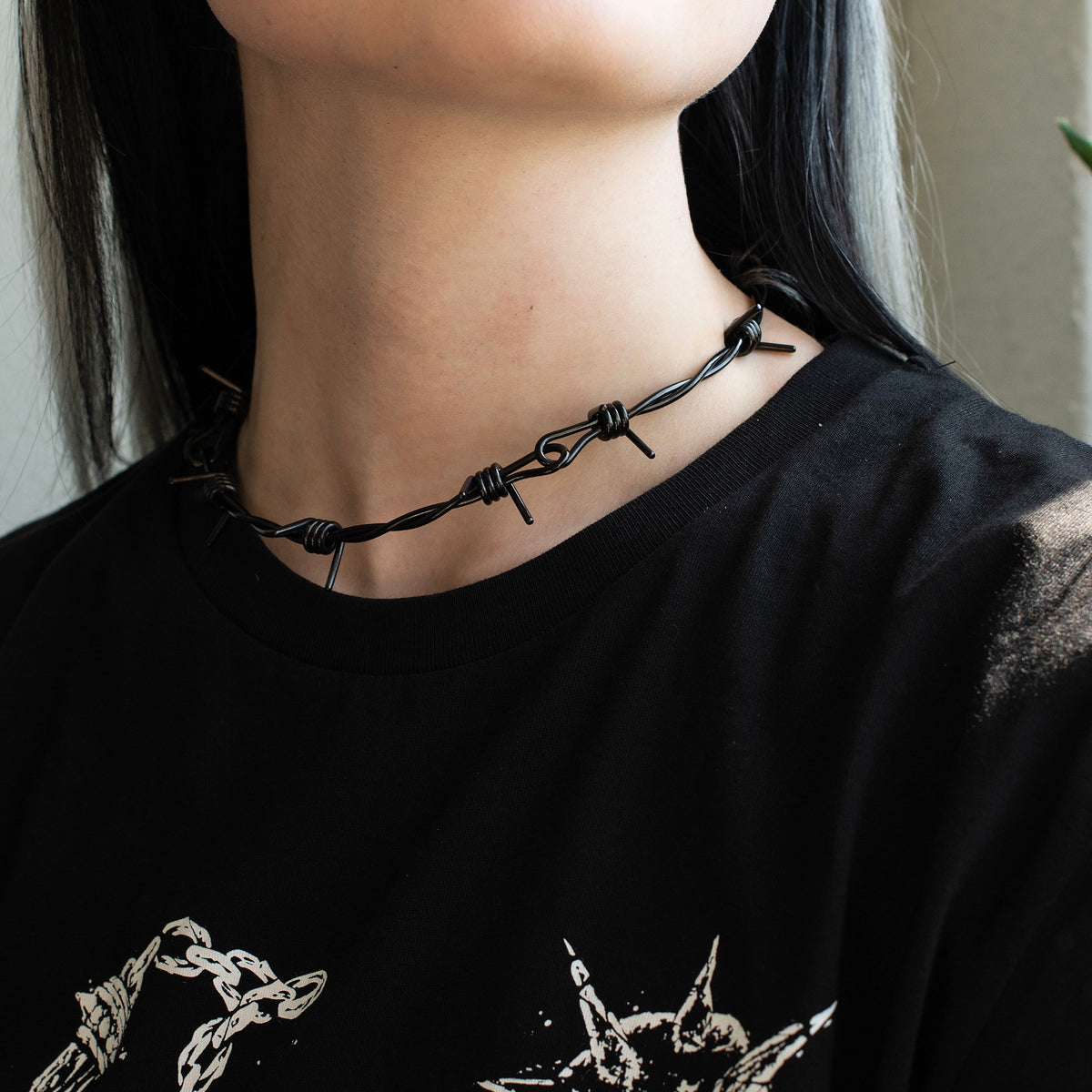 etNox - Stacheldraht Black Silver - Necklace | Nuclear Blast