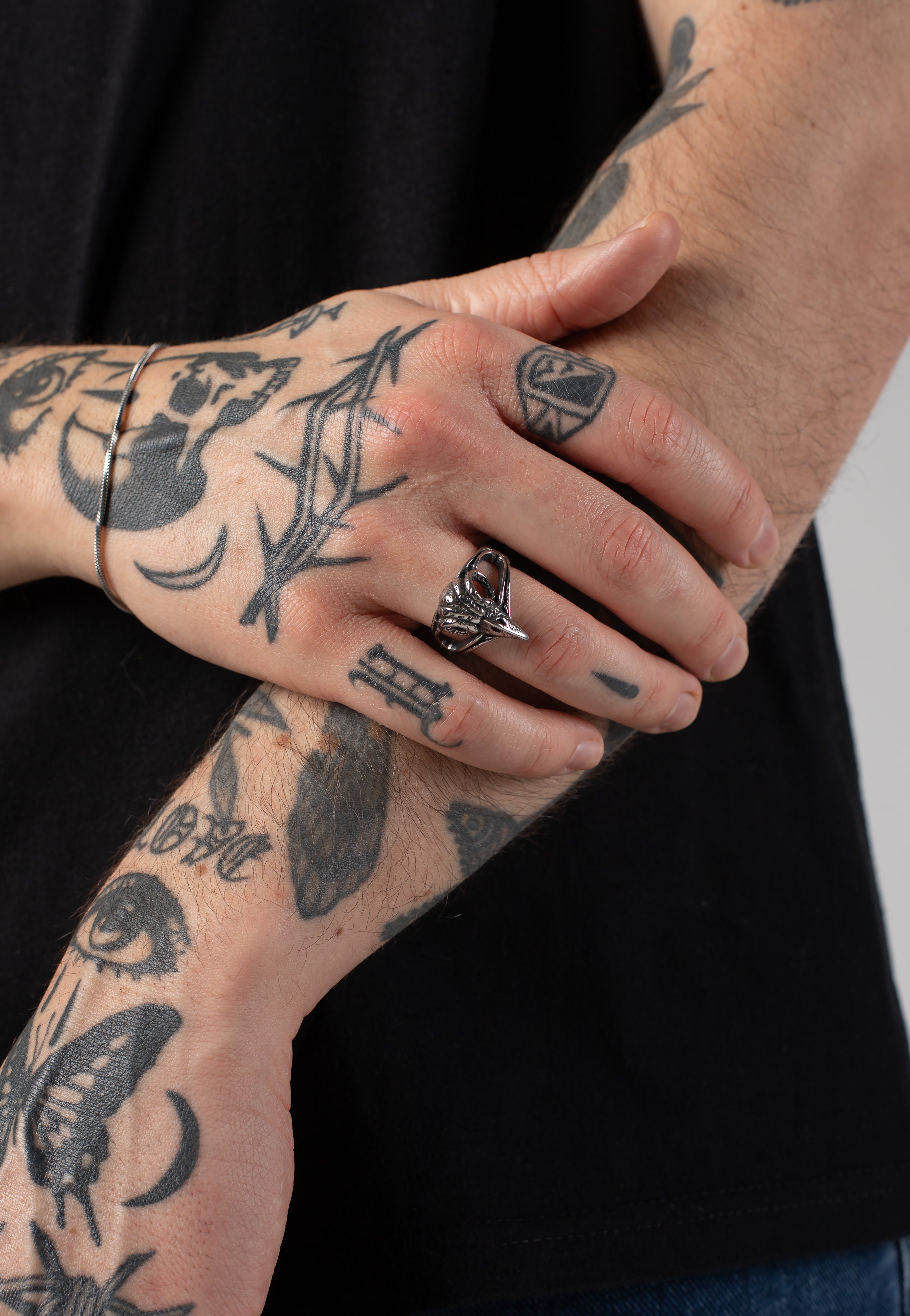 etNox - Vogelschädel Silver - Ring | Neutral-Image