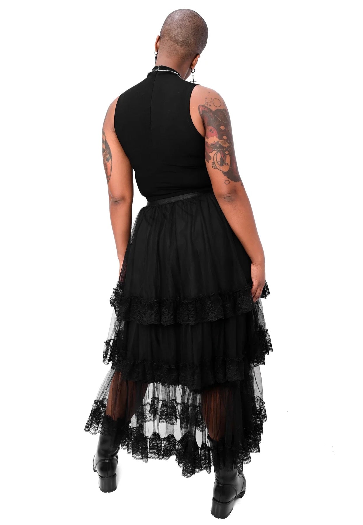 Foxblood - Evelyn Maxi Black - Skirt | Women-Image