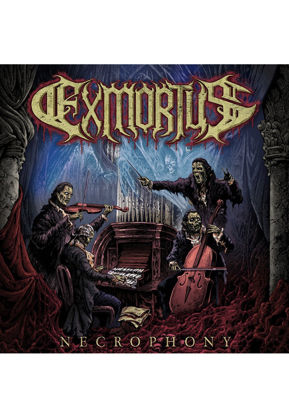 Exmortus - Necrophony Ltd. Red/Black - Marbled 2 Vinyl