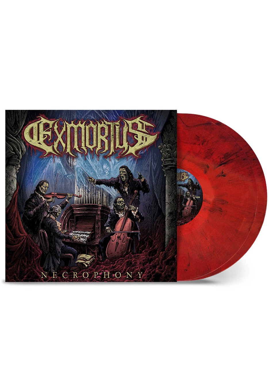Exmortus - Necrophony Ltd. Red/Black - Marbled 2 Vinyl
