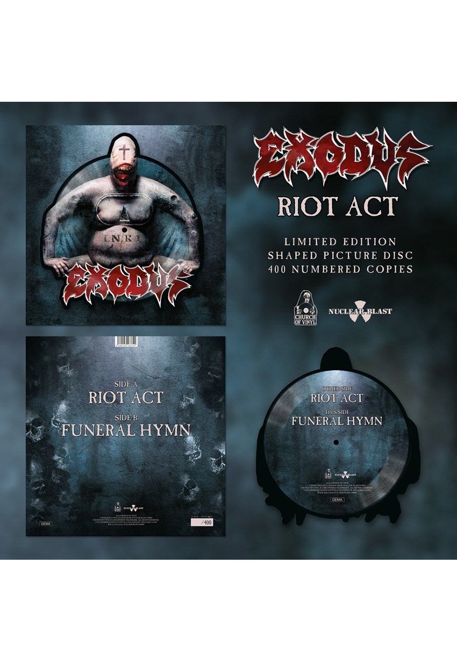Exodus - Riot Act Picture - Colored Mini Vinyl