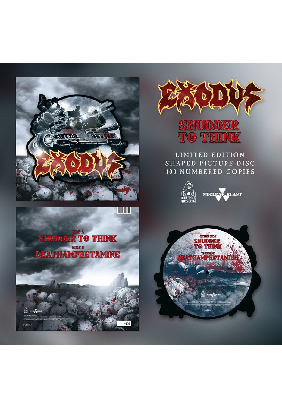 Exodus - Shudder To Think Shape - Colored Mini Vinyl