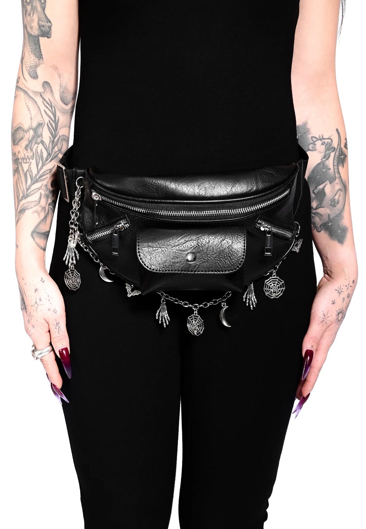 Foxblood - Charm Fanny Black - Hip Bag | Neutral-Image