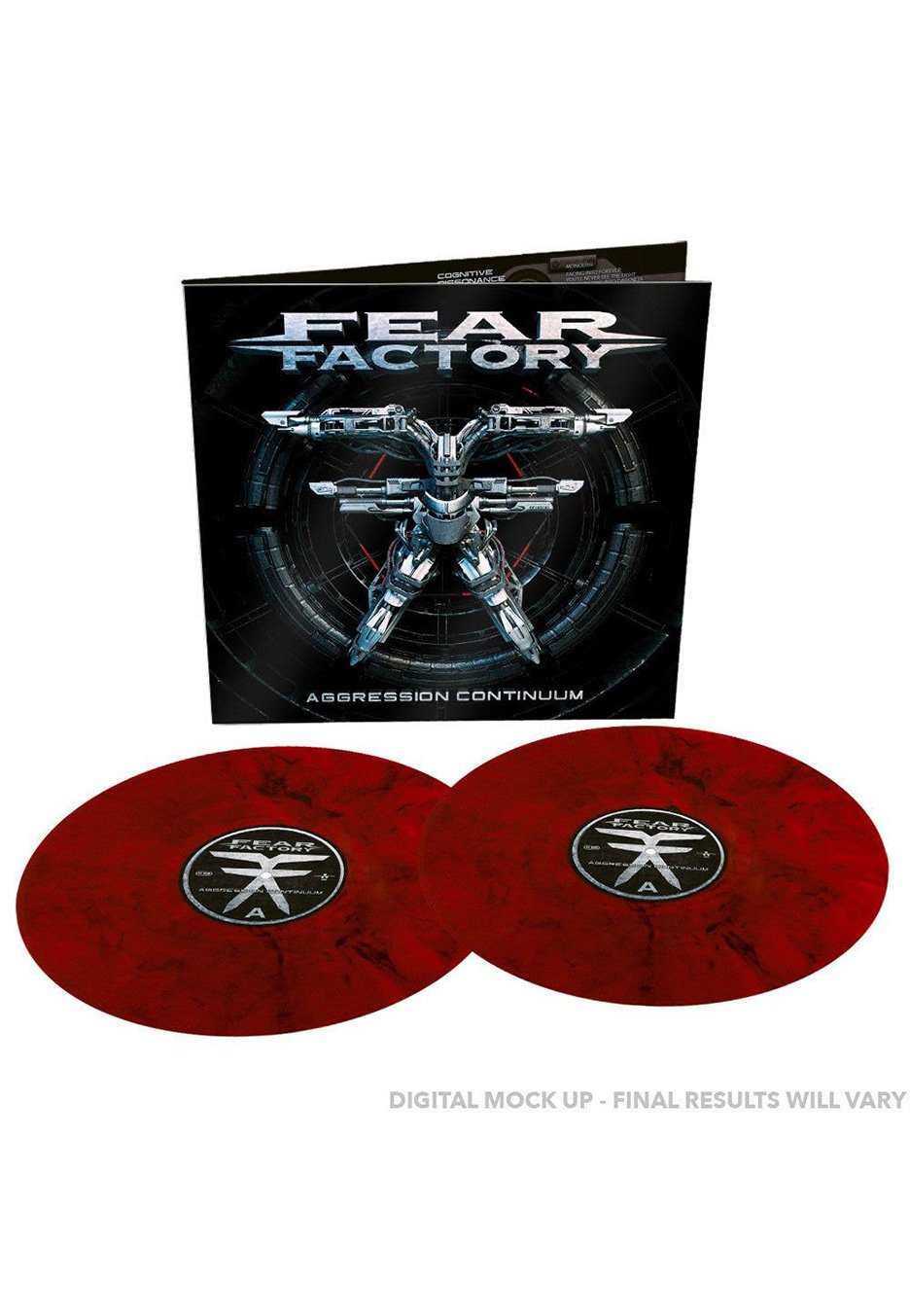 Fear Factory - Aggression Continuum Transparent Red/Black - Marbled 2 Vinyl