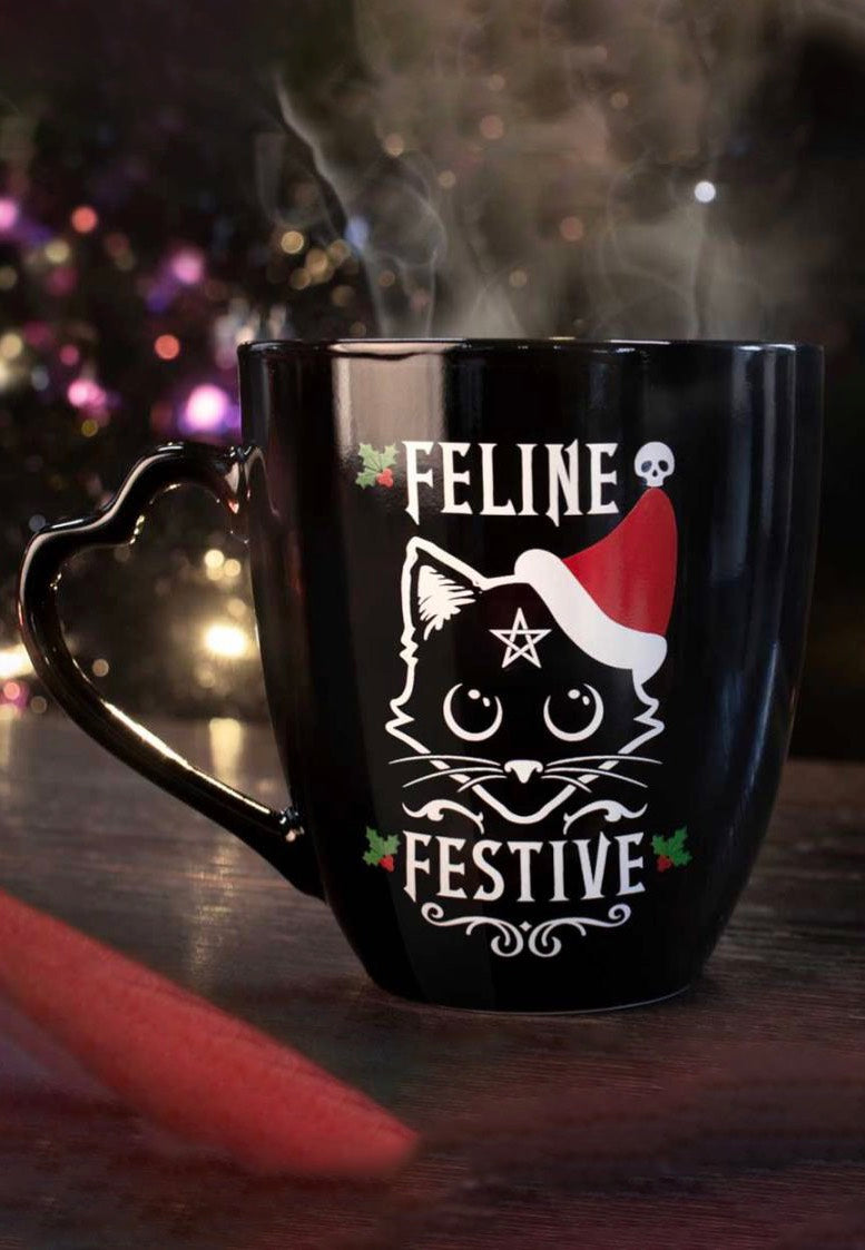 Alchemy England Feline Festive Christmas Mug