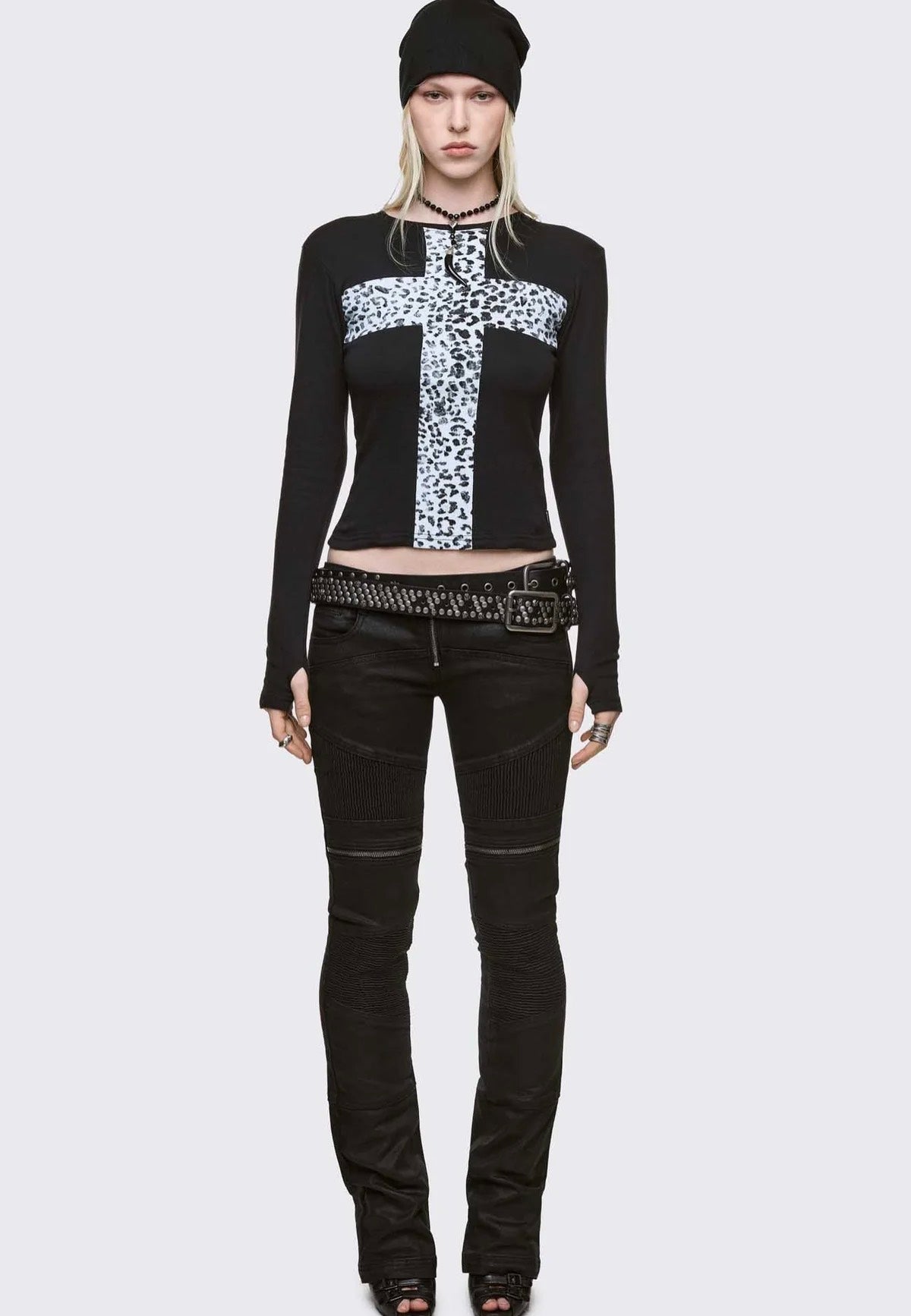 Minga London - Feral Cross Black - Top | Women-Image