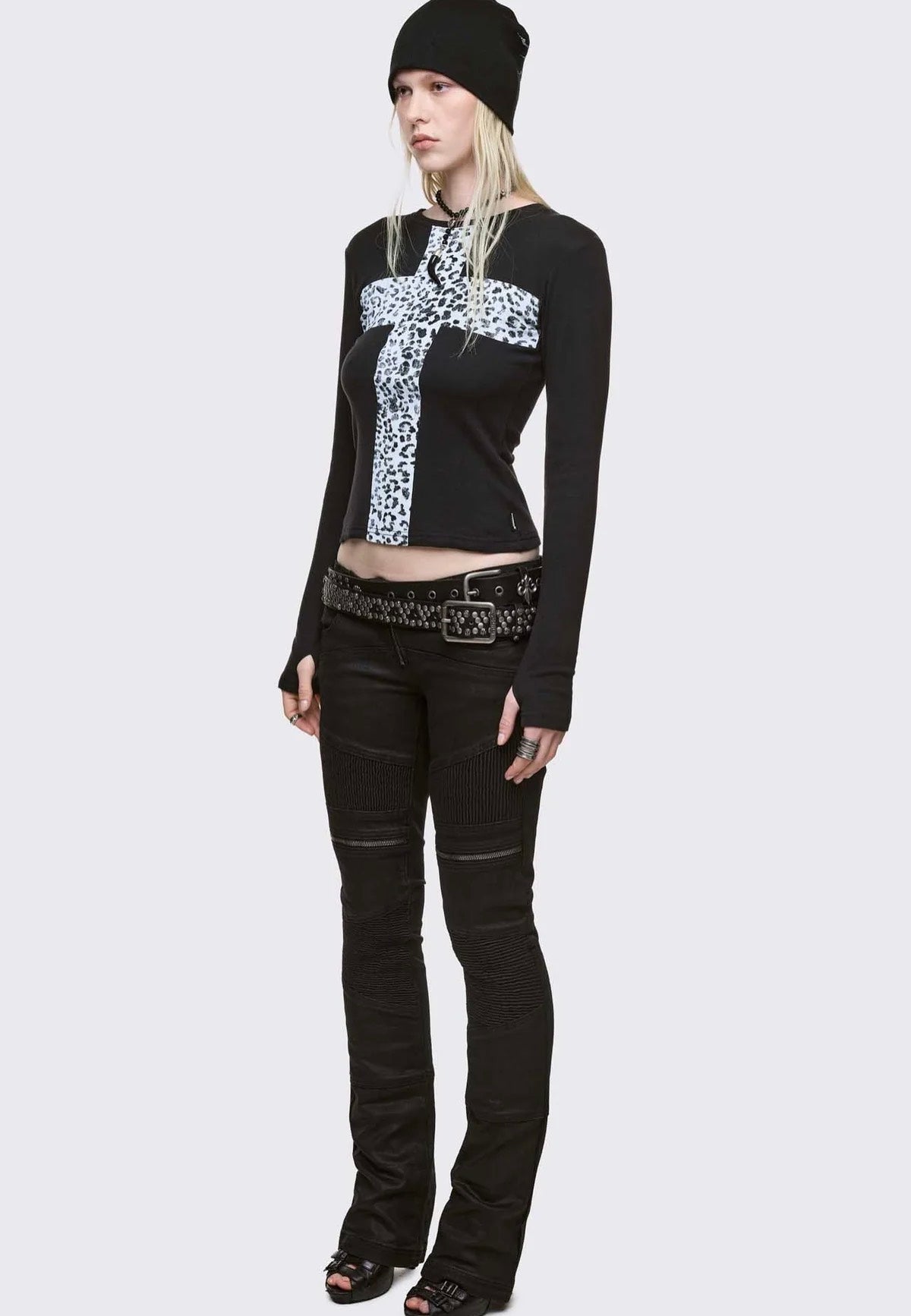 Minga London - Feral Cross Black - Top | Women-Image