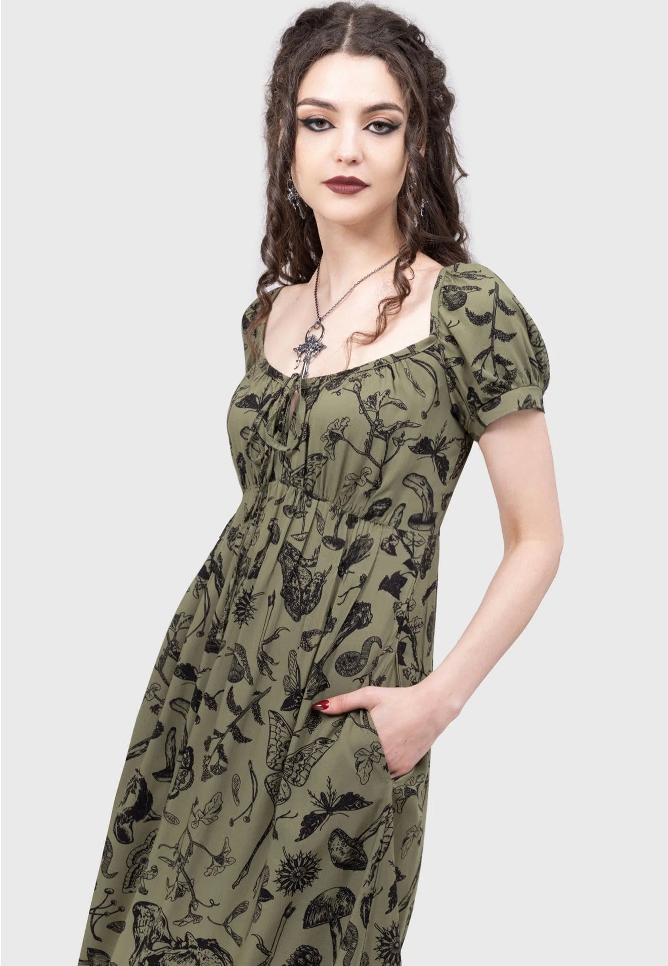 Killstar - Forestine Maxi Green - Dress | Women-Image