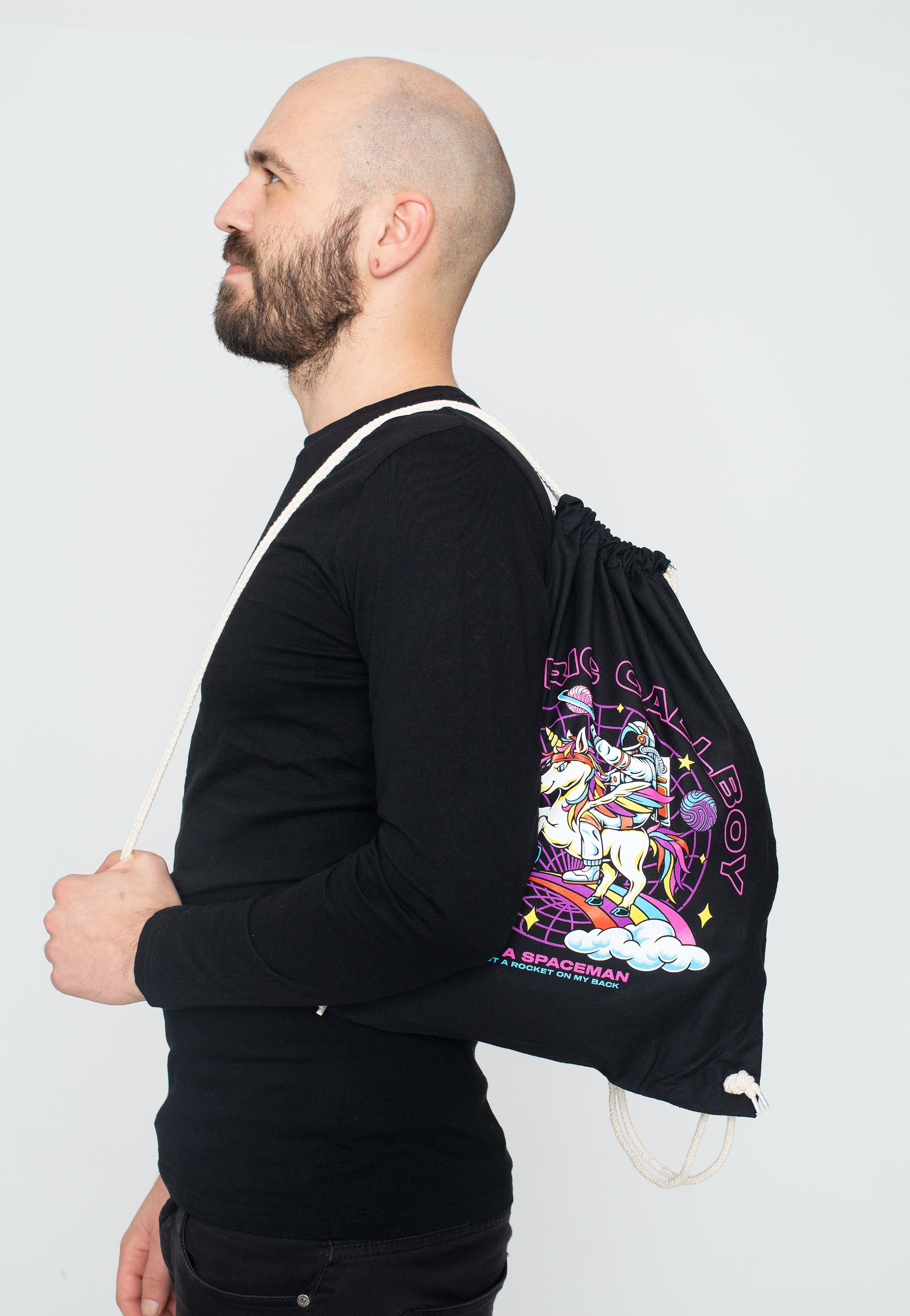 Electric Callboy - Spaceman Unicorn - Drawstring Backpack | Neutral-Image