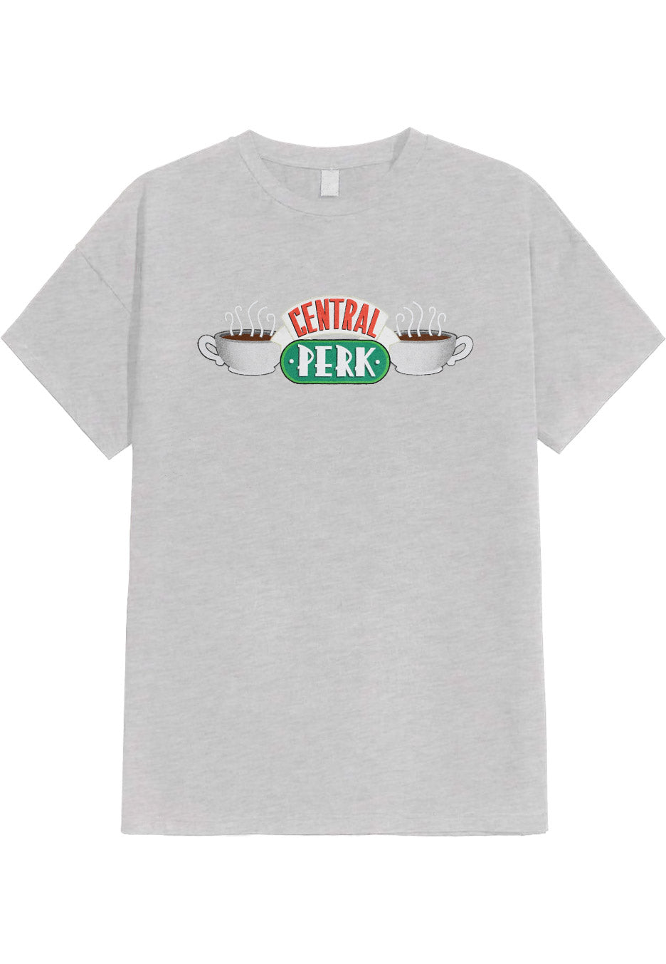 Friends - Central Perk Rolled Sleeve Grey - T-Shirt | Neutral-Image