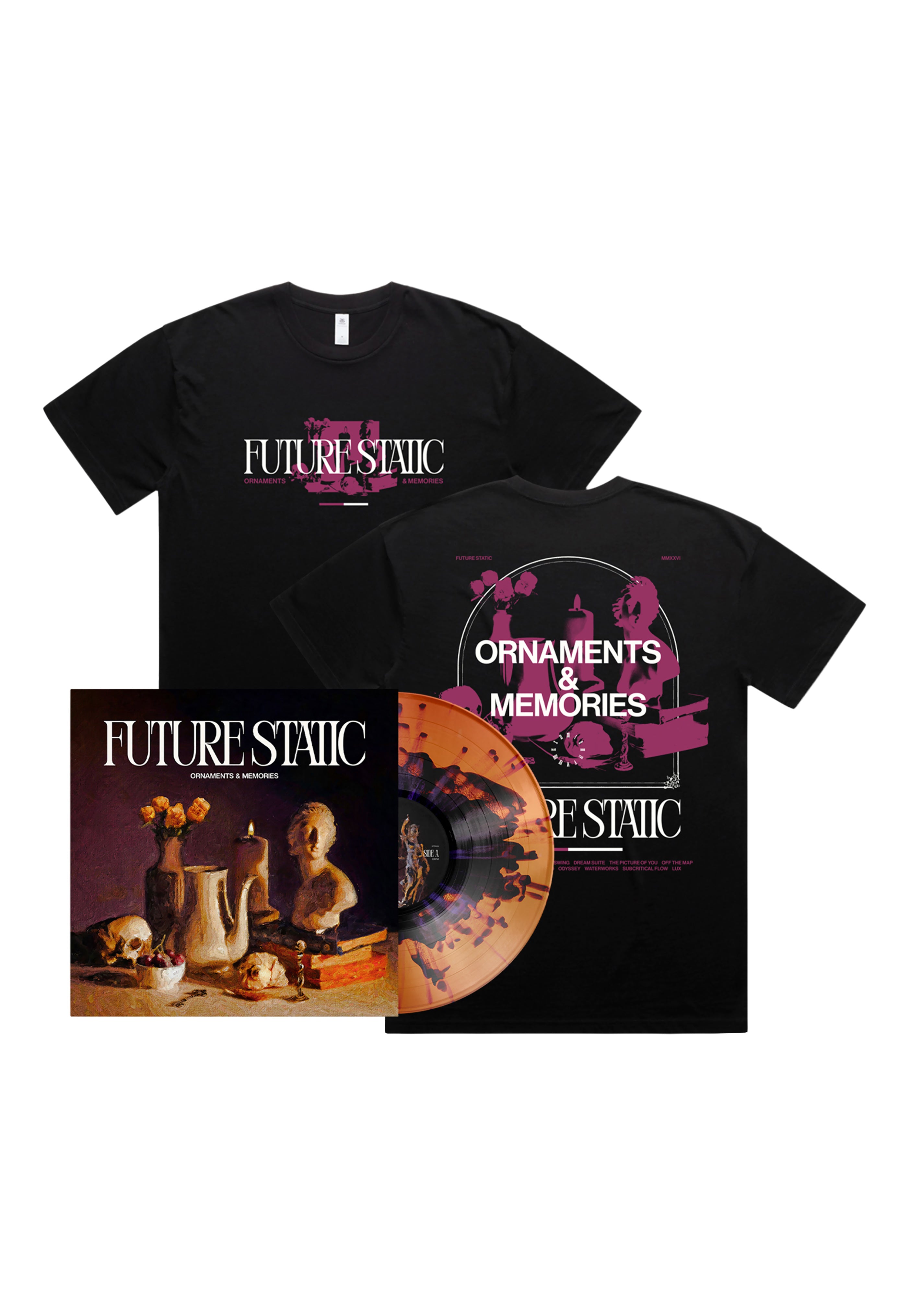 Future Static - Ornaments & Memories T-Shirt + Vinyl - Special Pack