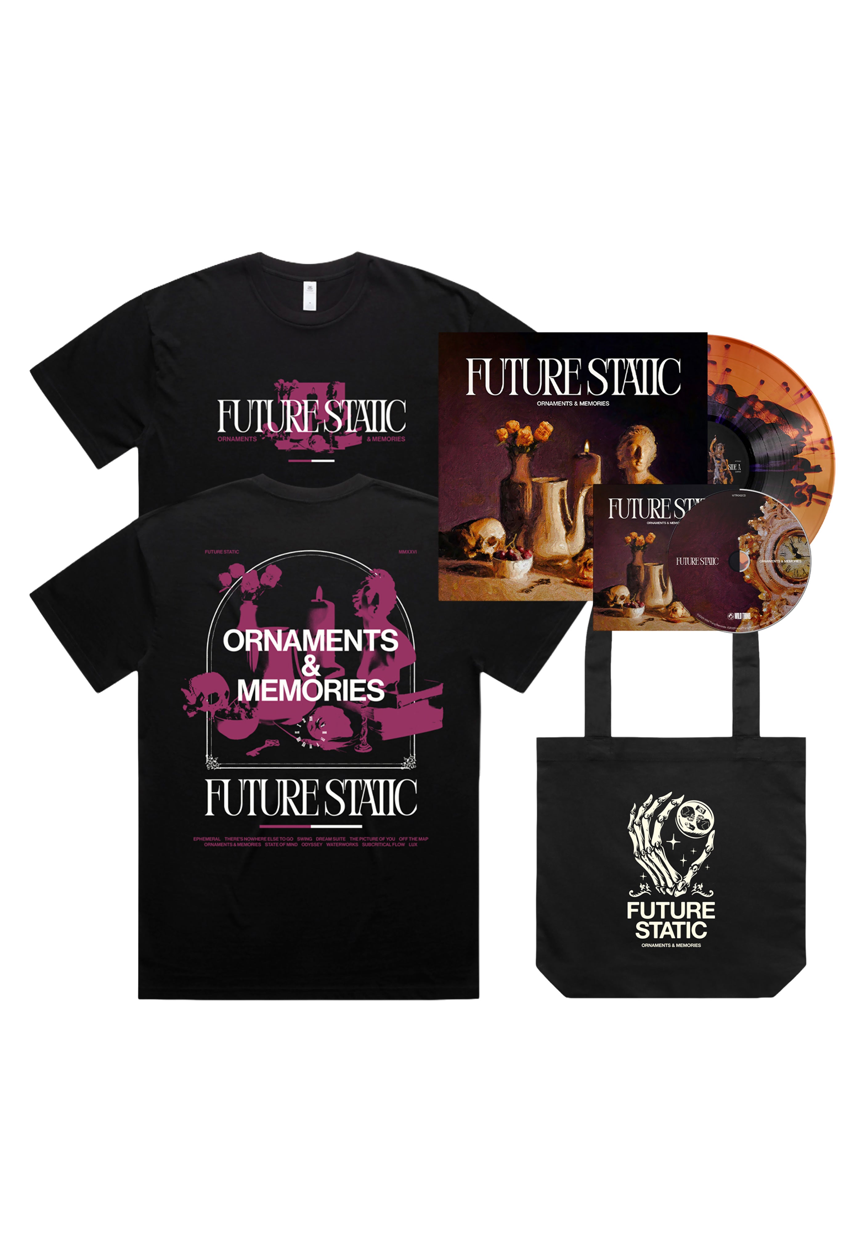Future Static - Ornaments & Memories T-Shirt + Bag + CD + Vinyl - Special Pack