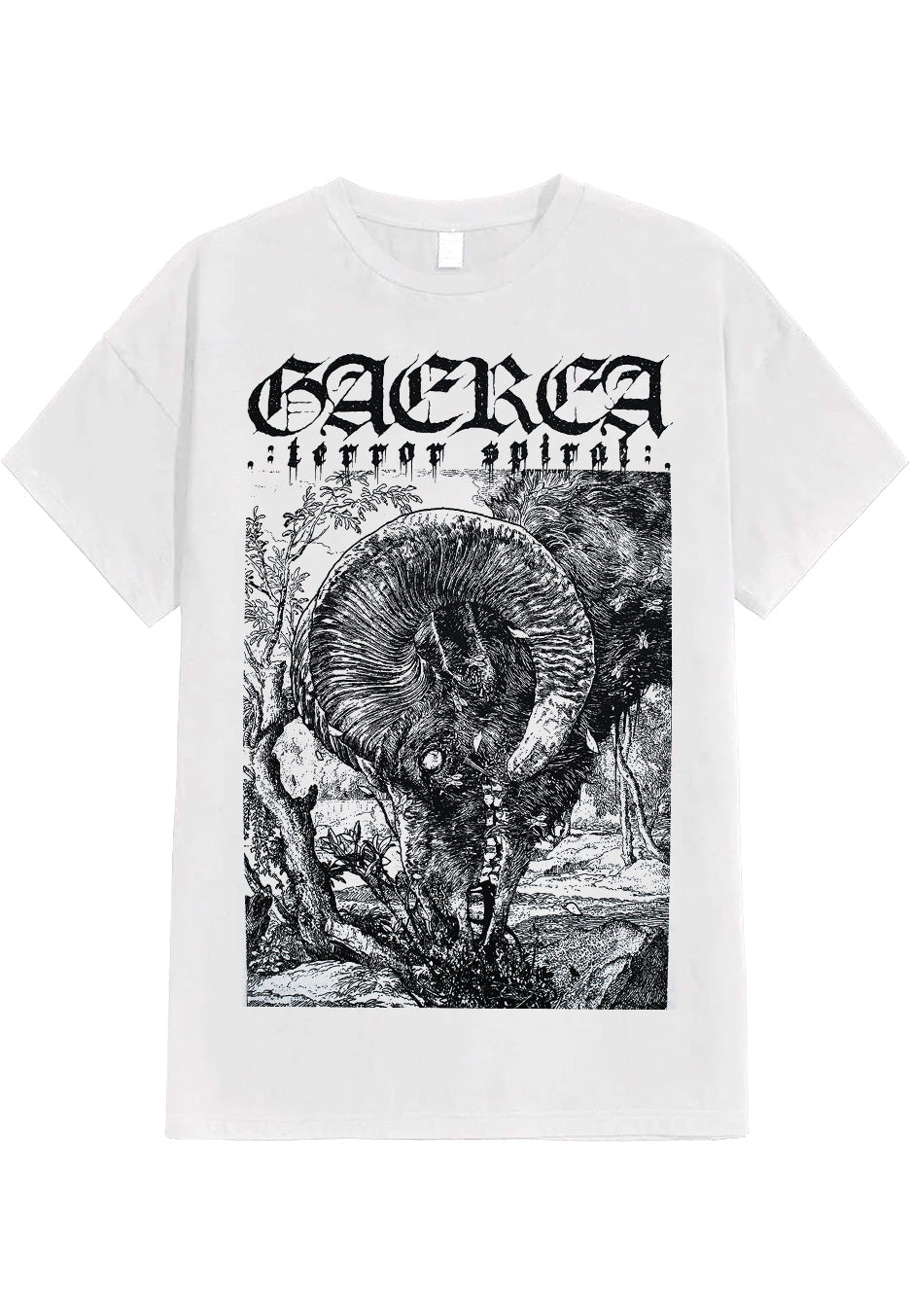 Gaerea - Terror Spiral White - T-Shirt | Neutral-Image