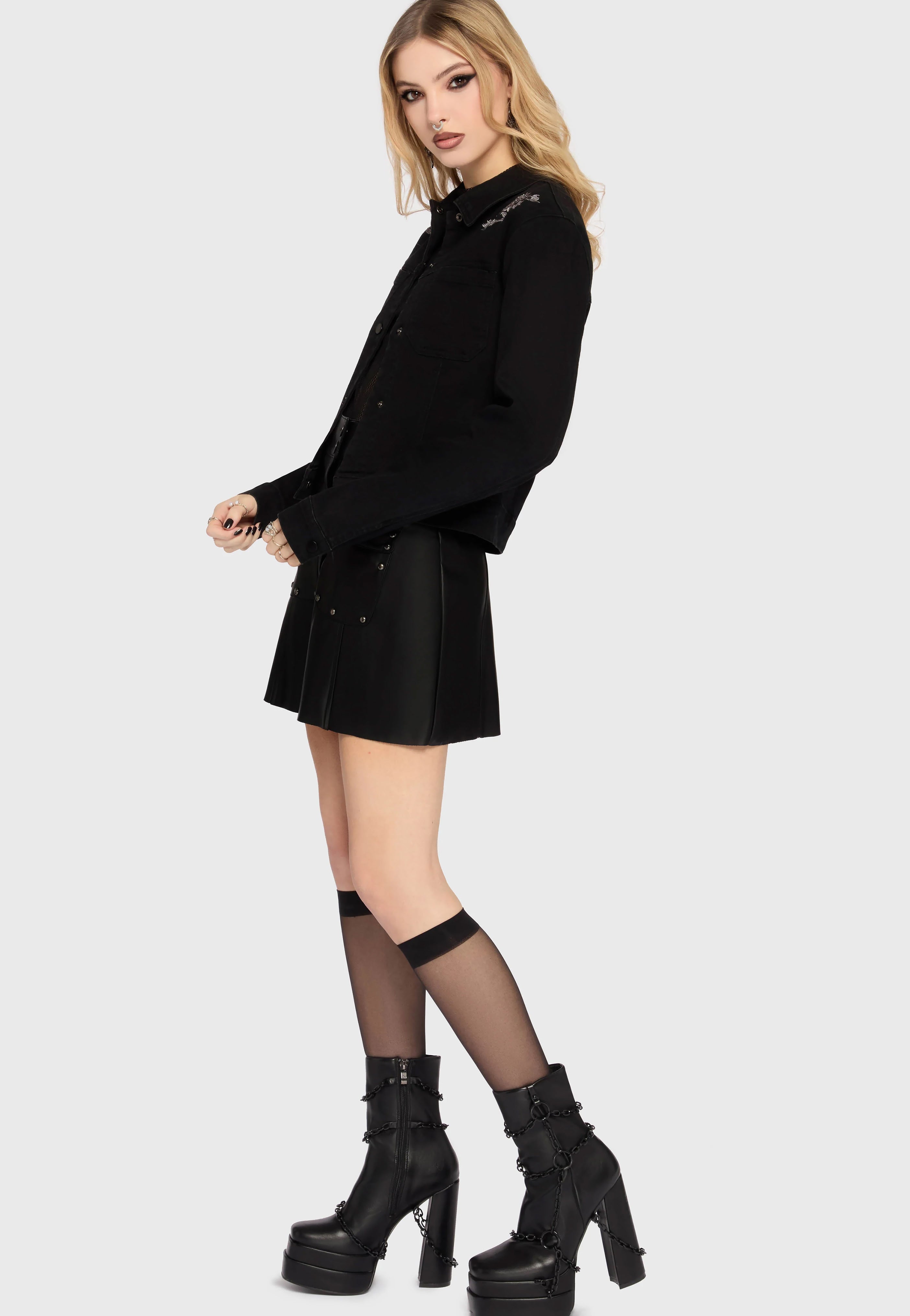 Killstar - In The Hollow Black - Jacket | Women-Image