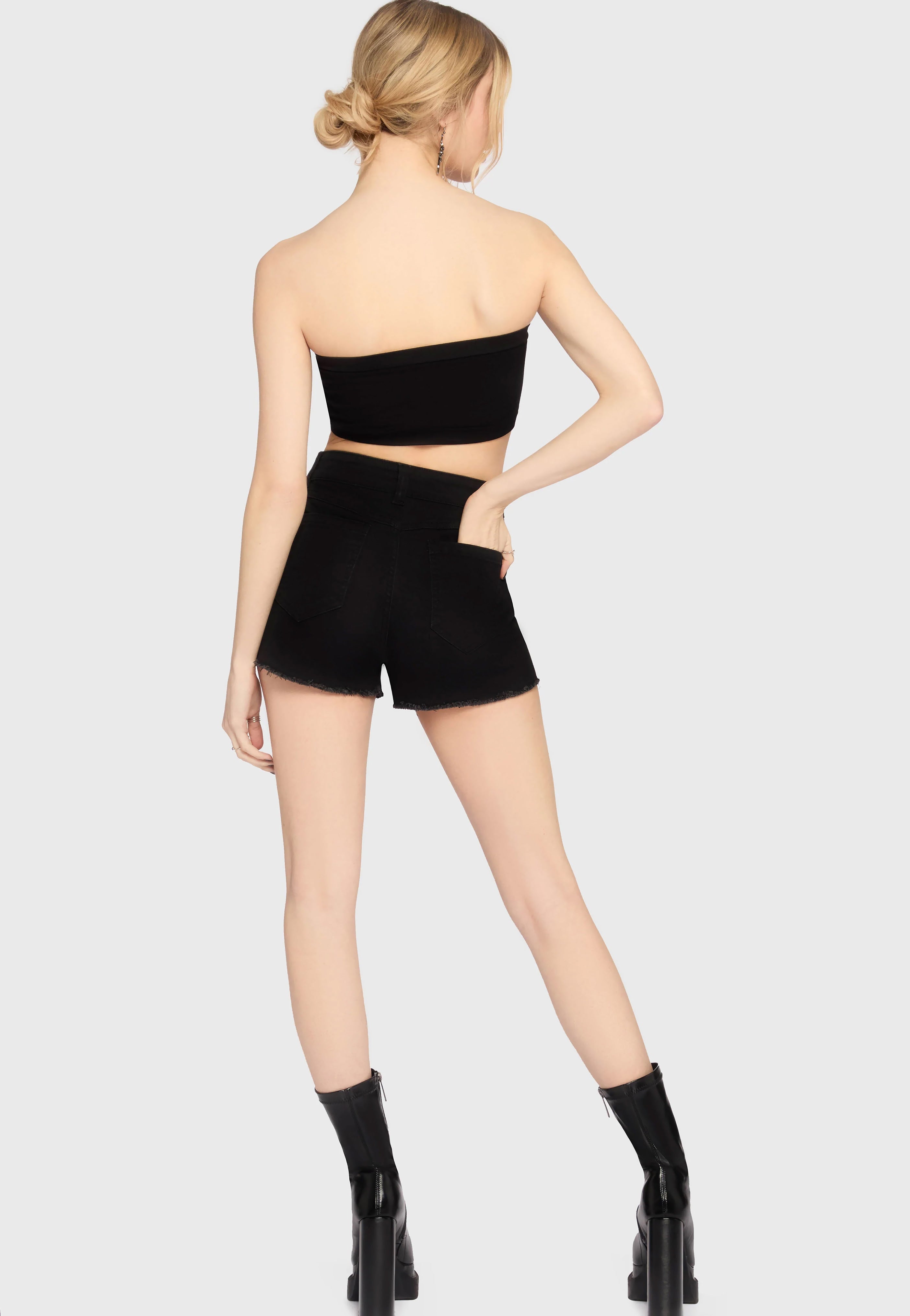 Killstar - In The Hollow Black - Shorts | Women-Image