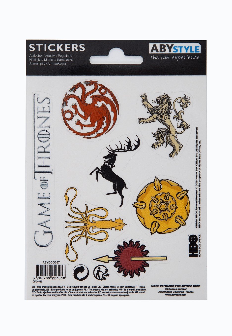 Game Of Thrones - Stark/ Sigils Mini - Sticker
