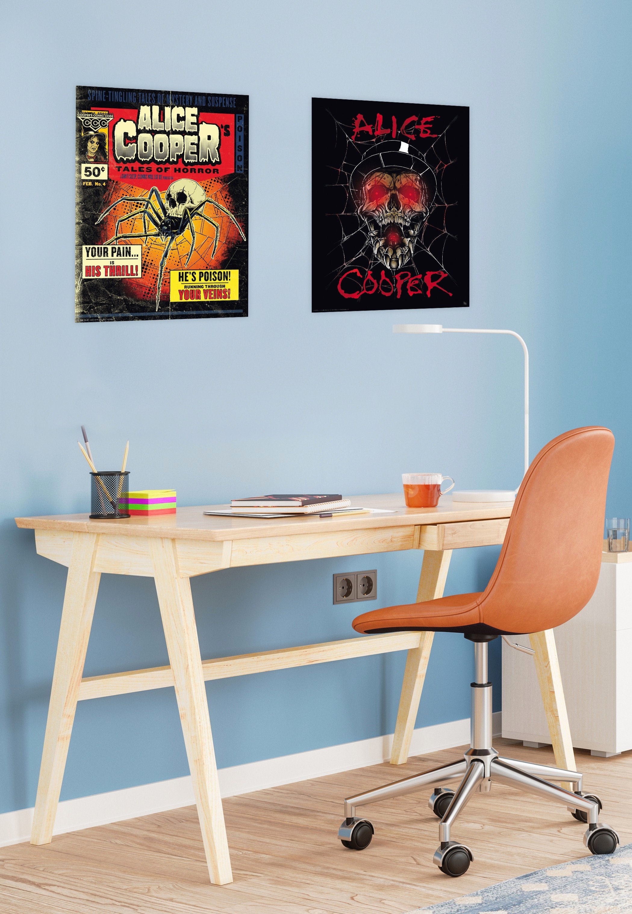 Alice Cooper - Skull Hat / Spider Chibi Set - Poster