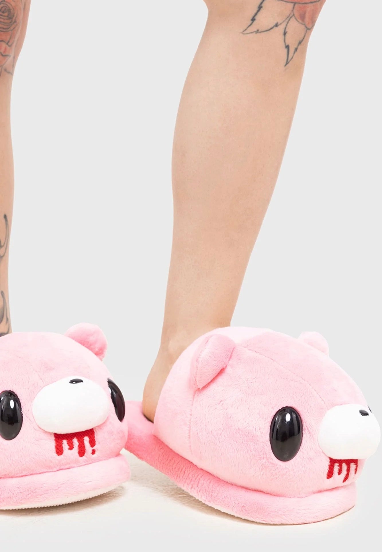 Killstar x Gloomy Bear - Gloomy Bear Pink - Girl Slippers | Women-Image
