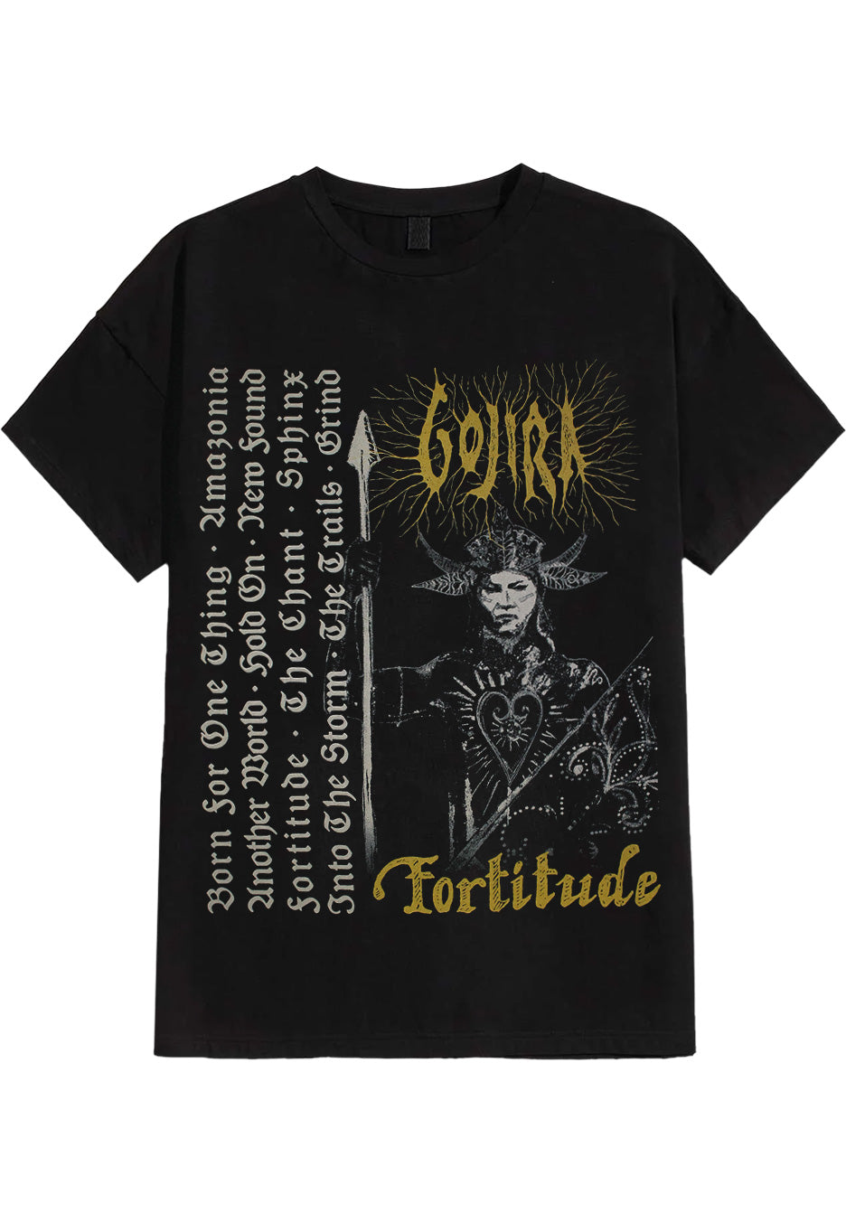 Gojira - Fortitude Tracklist - T-Shirt | Neutral-Image