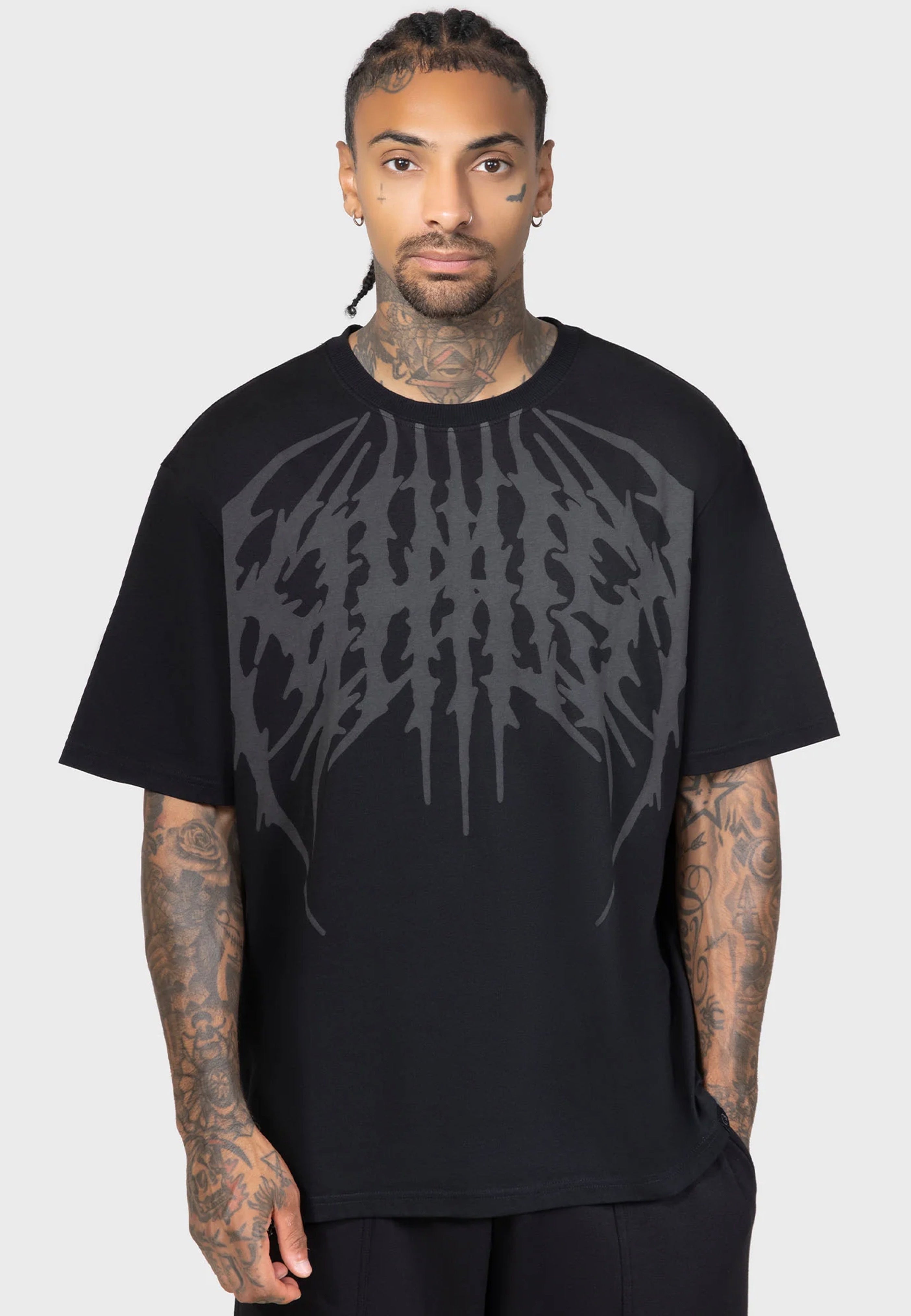 Killstar x Kihilist - Grave Wind Black - T-Shirt | Men-Image