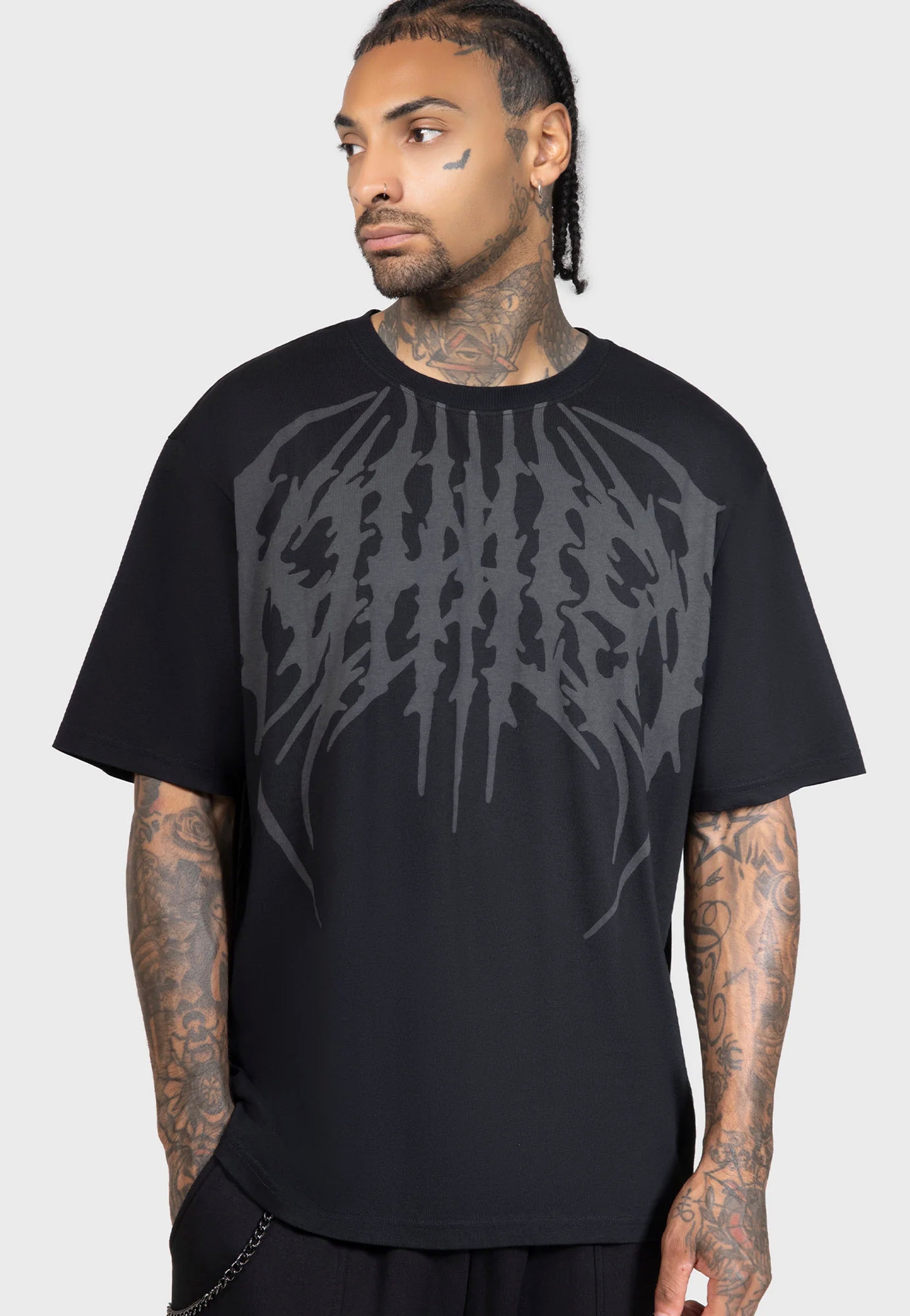 Killstar x Kihilist - Grave Wind Black - T-Shirt | Men-Image