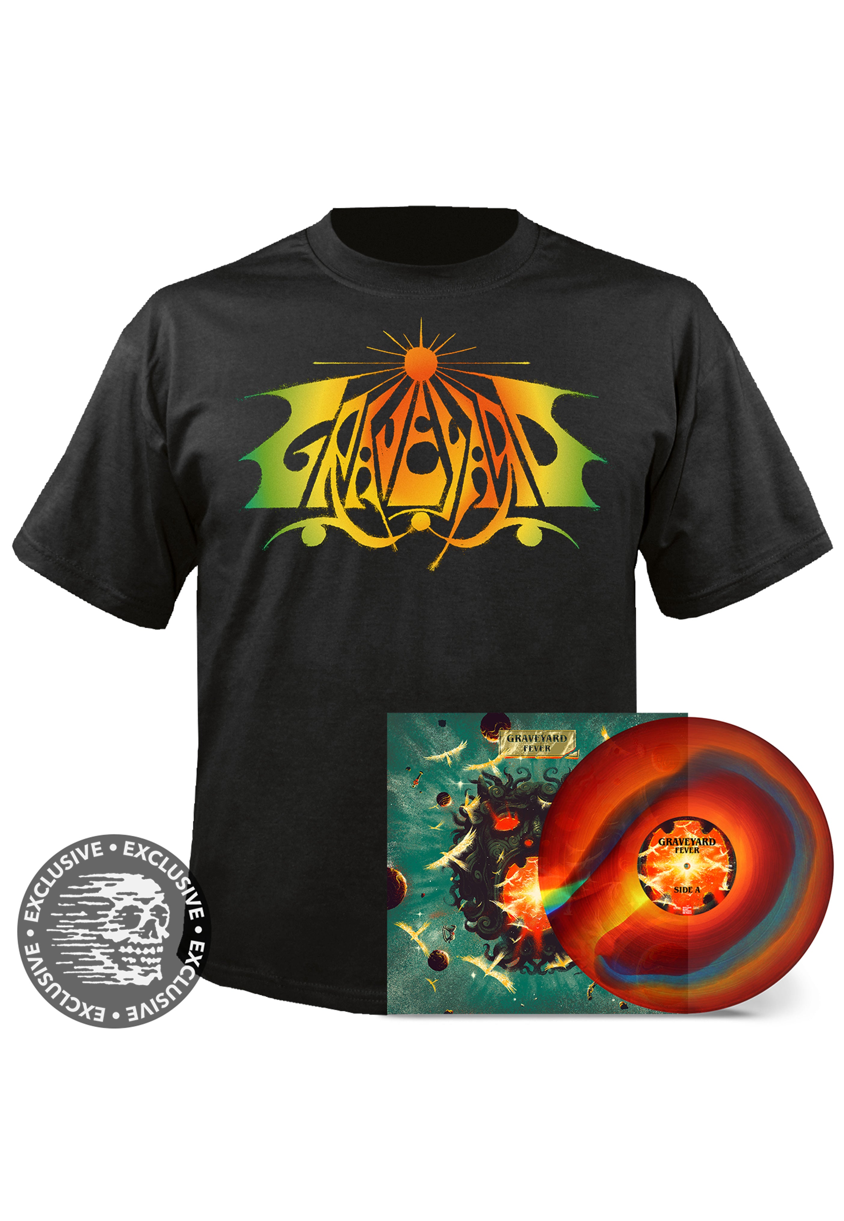 Graveyard - Fever Logo T-Shirt + Twister Vinyl - Special Pack