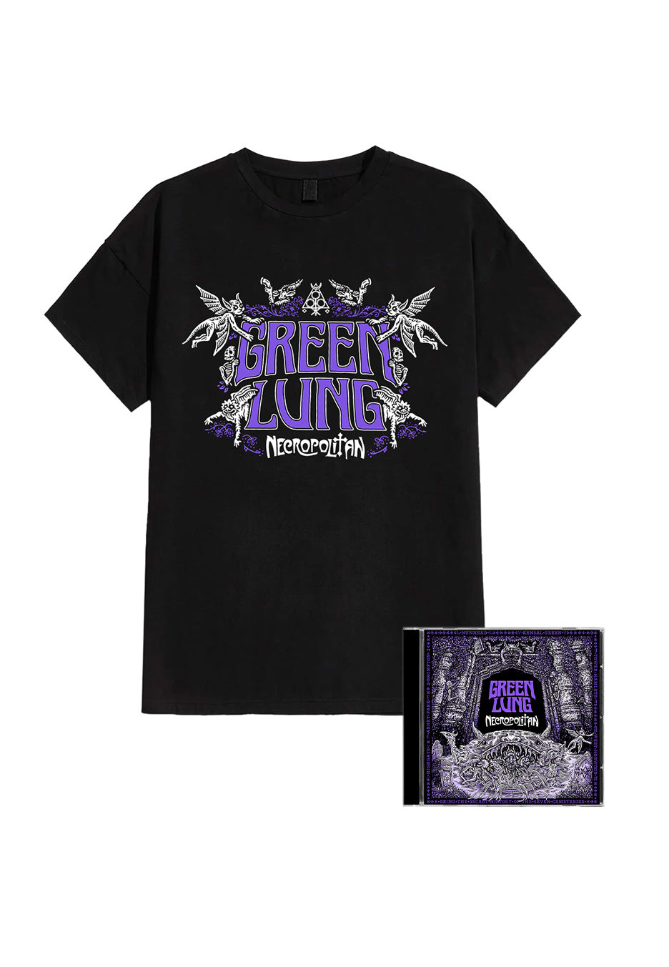 Green Lung - Necropolitan - CD + Necropolitan Logo - T-Shirt