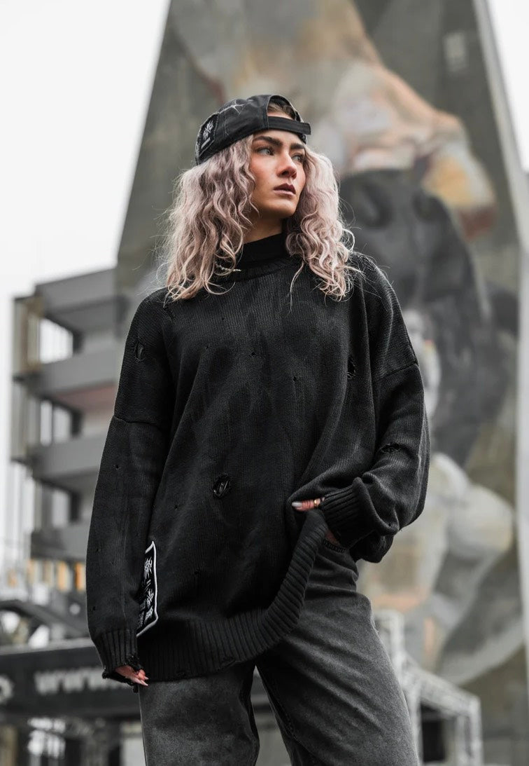 Stay Cold Apparel - Grimfall Knit Black - Pullover | Men-Image