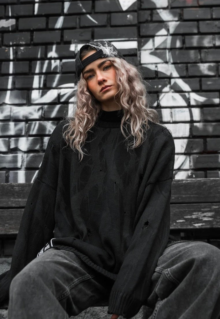 Stay Cold Apparel - Grimfall Knit Black - Pullover | Men-Image