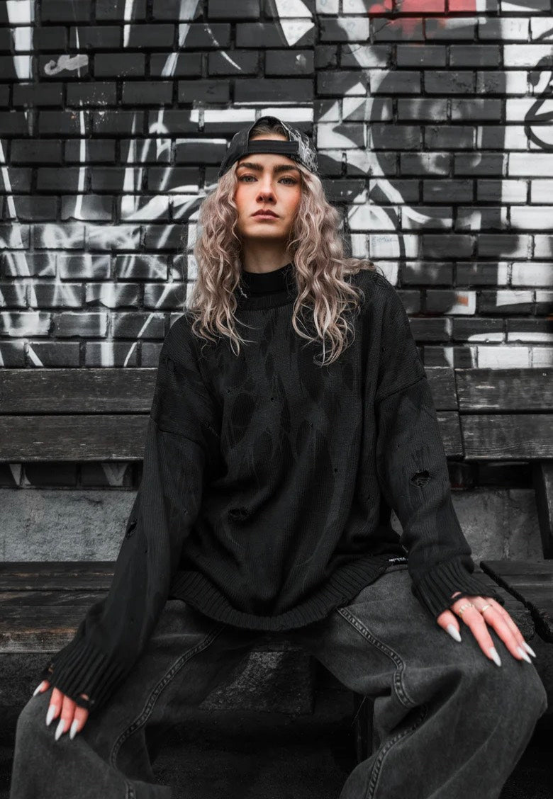 Stay Cold Apparel - Grimfall Knit Black - Pullover | Men-Image
