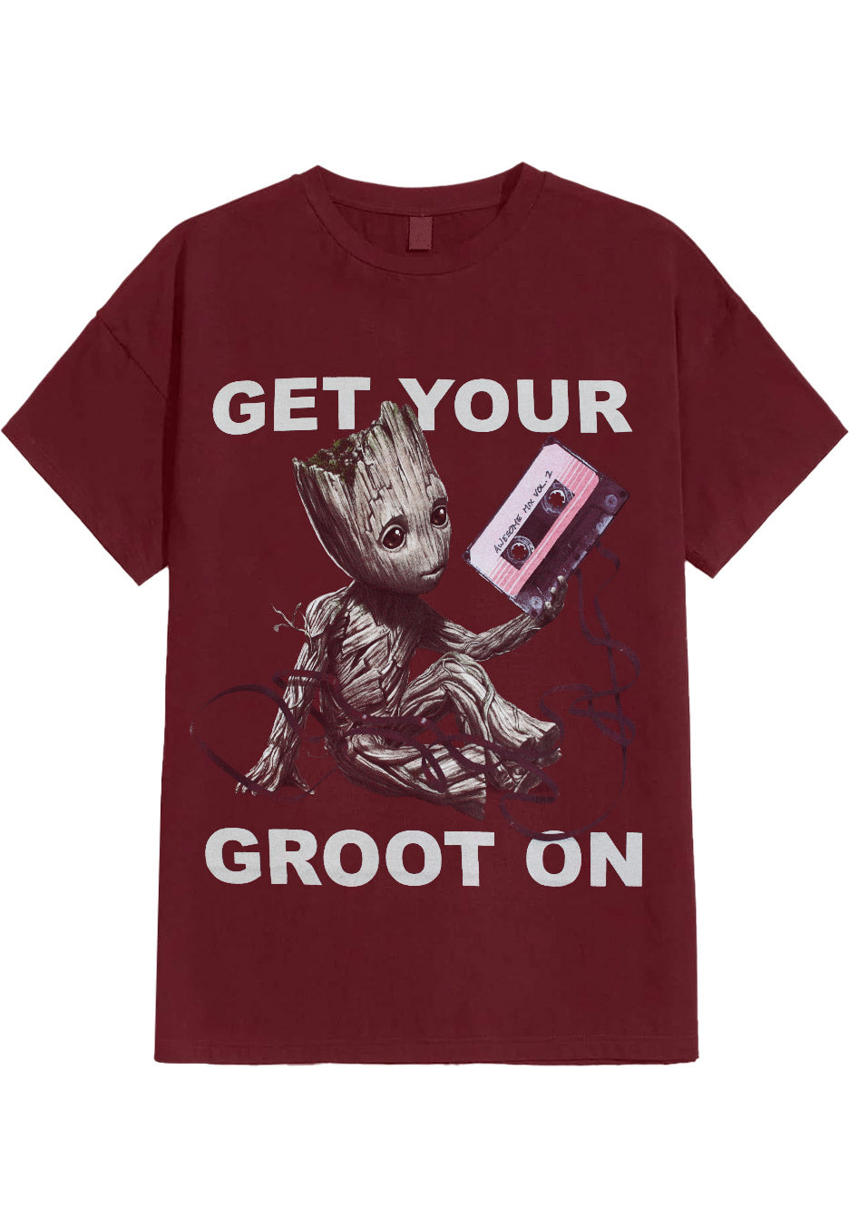 Guardians Of The Galaxy - Get Your Groot On Maroon - T-Shirt | Neutral-Image