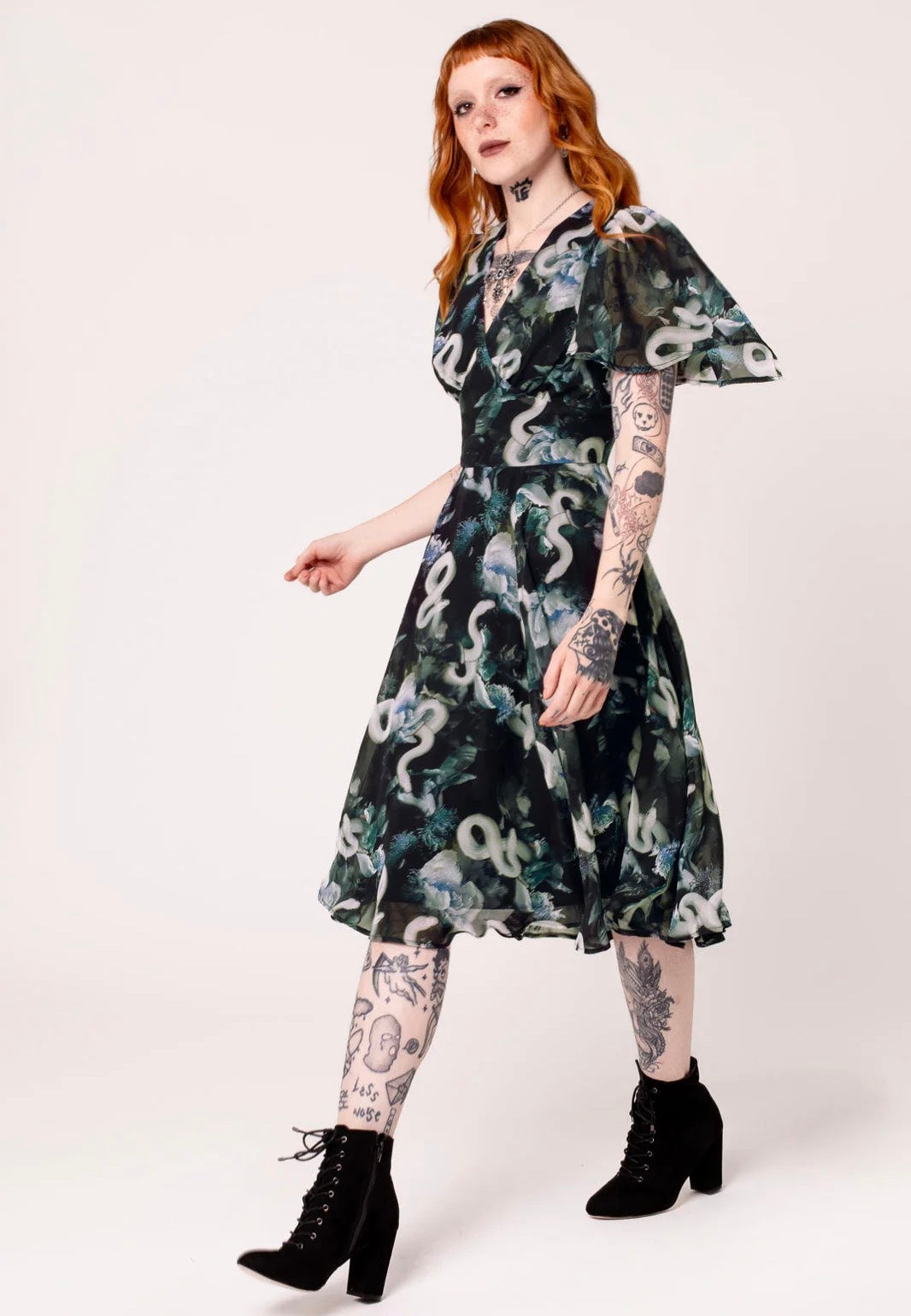 Hellbunny - Serpent Black  - Dress | Women-Image