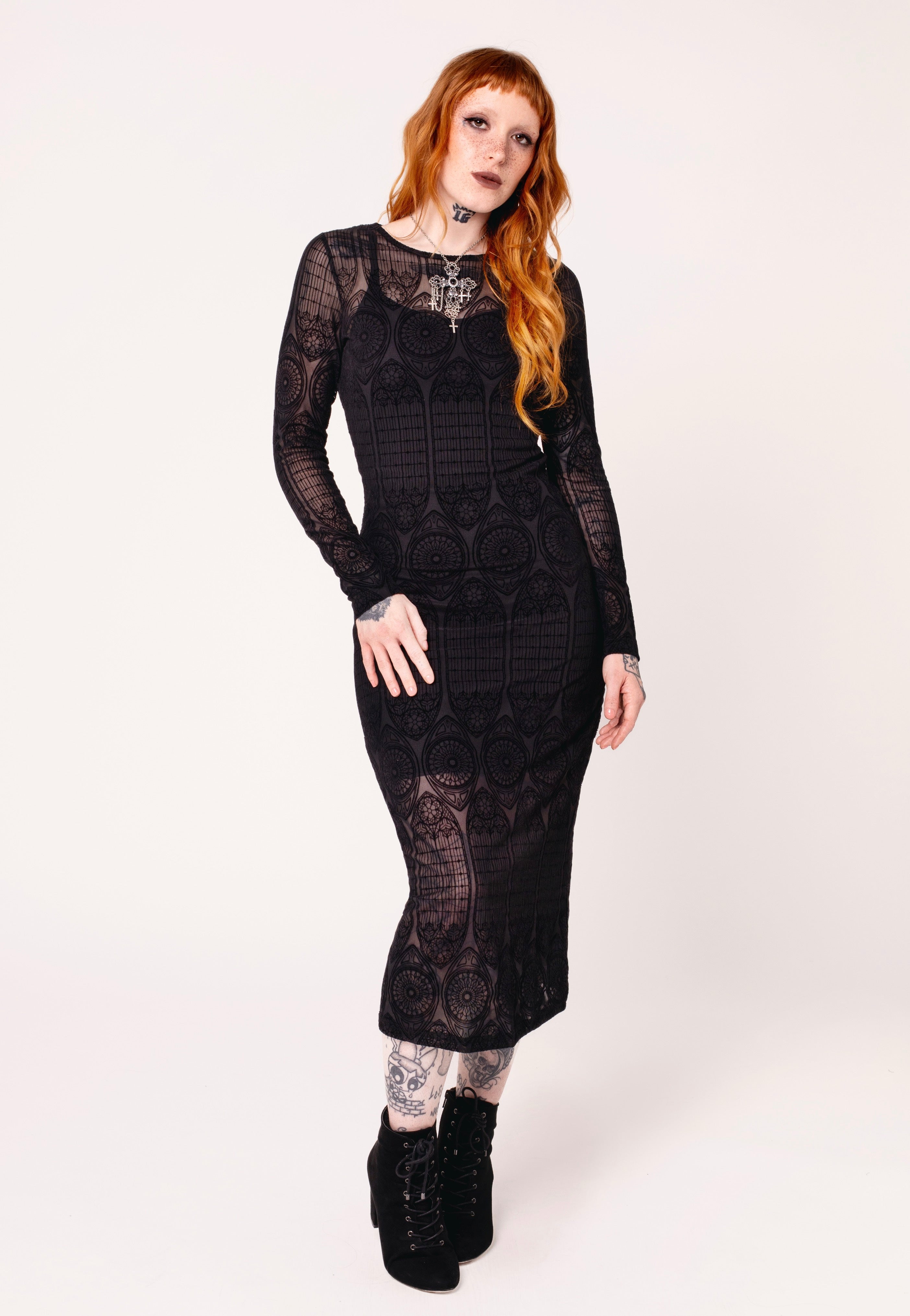 Hellbunny - Mea Culpa Black - Dress | Women-Image