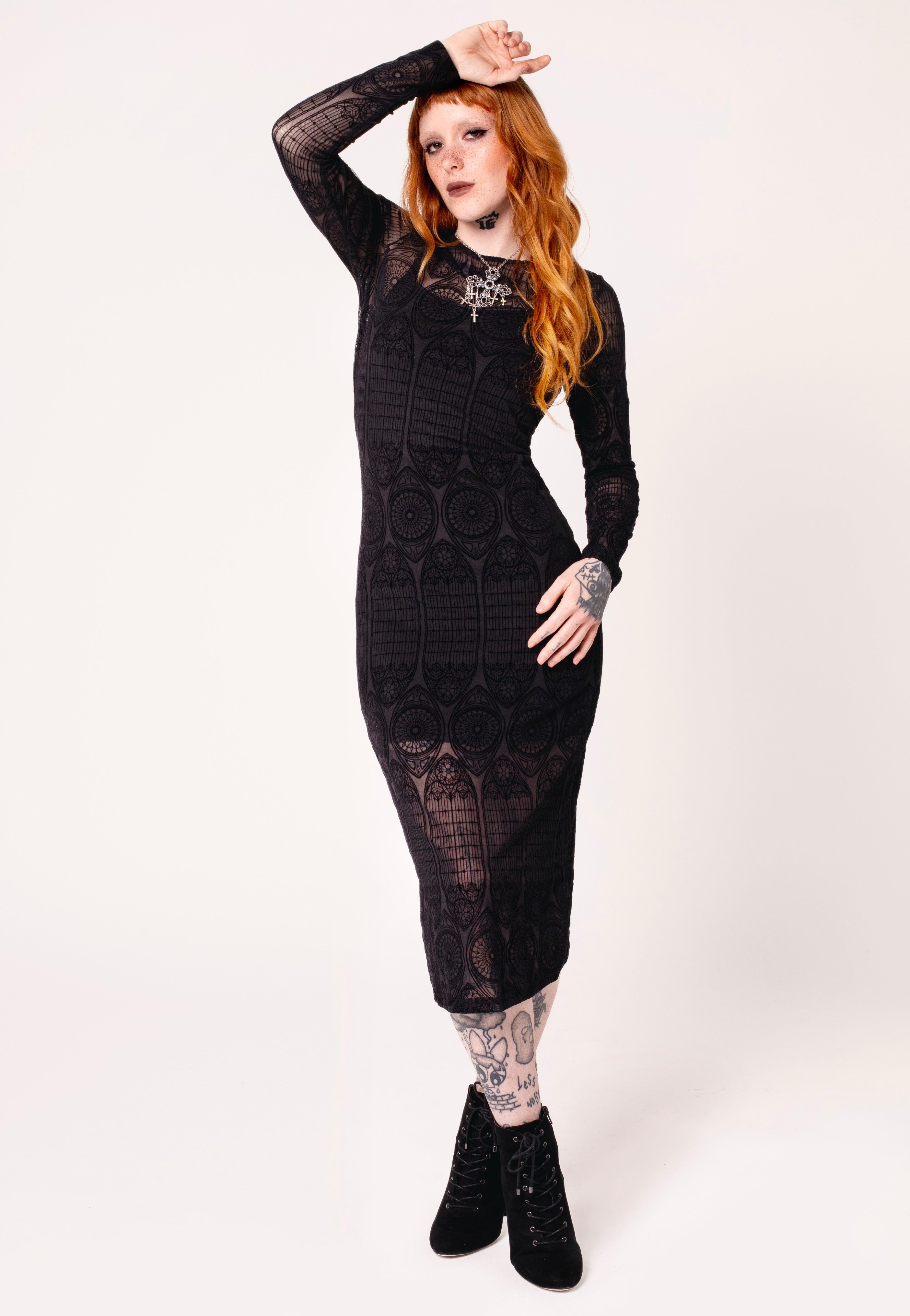 Hellbunny - Mea Culpa Black - Dress | Women-Image
