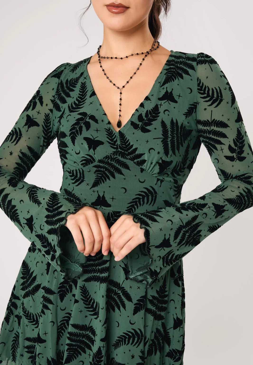Hellbunny Fearn Mini Green Dress