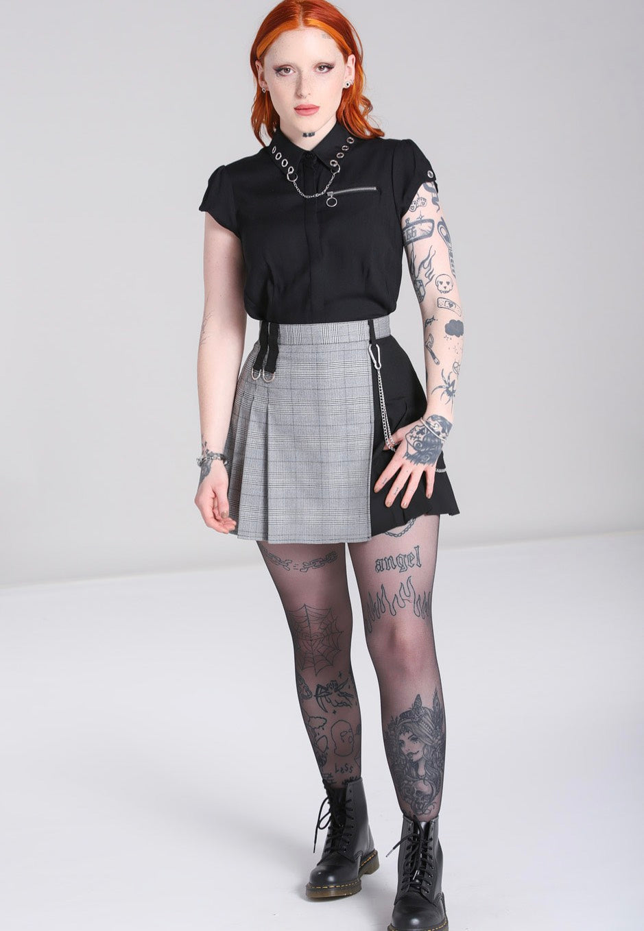 Hellbunny - Mina Grey - Skirt