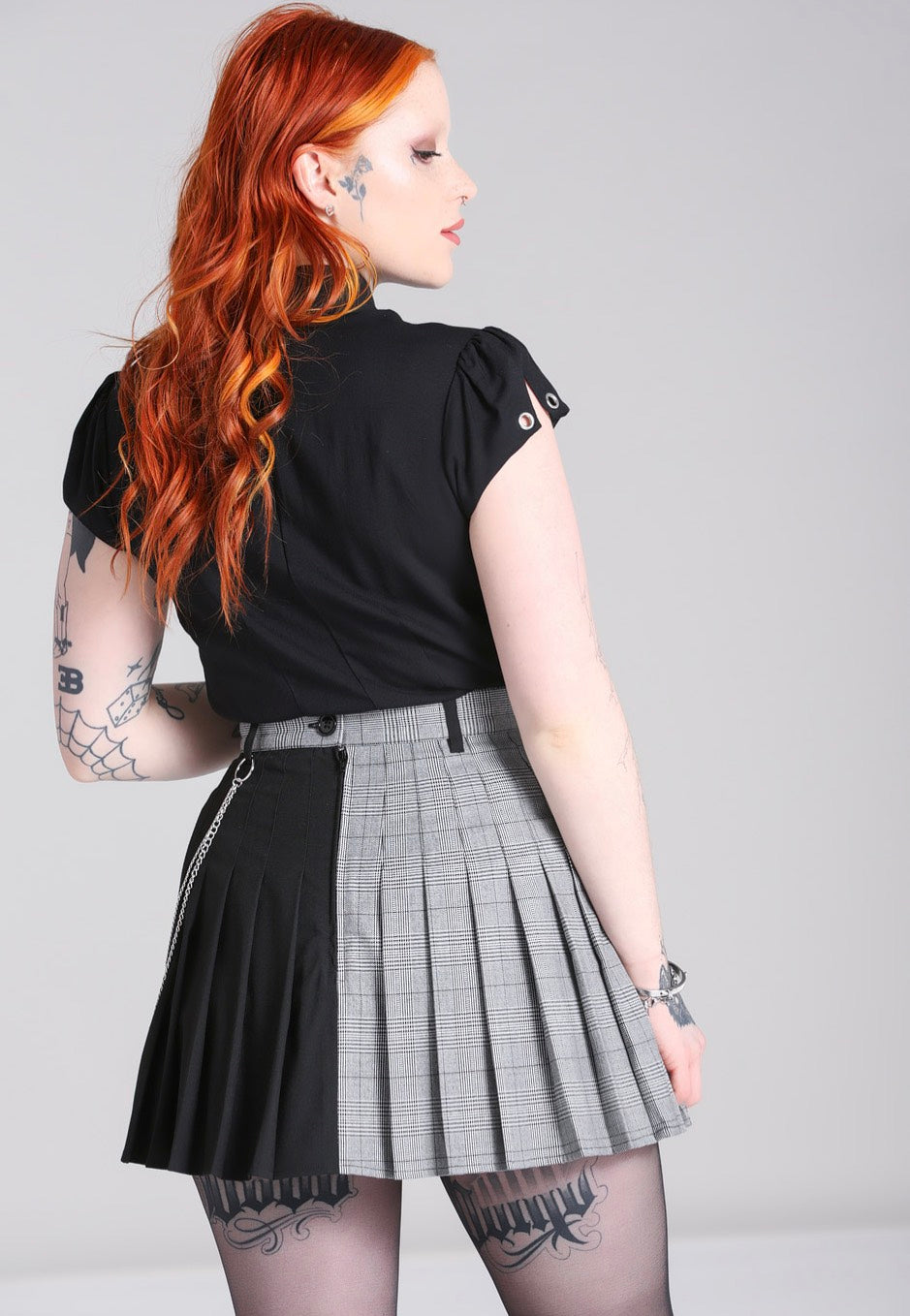 Hellbunny - Mina Grey - Skirt