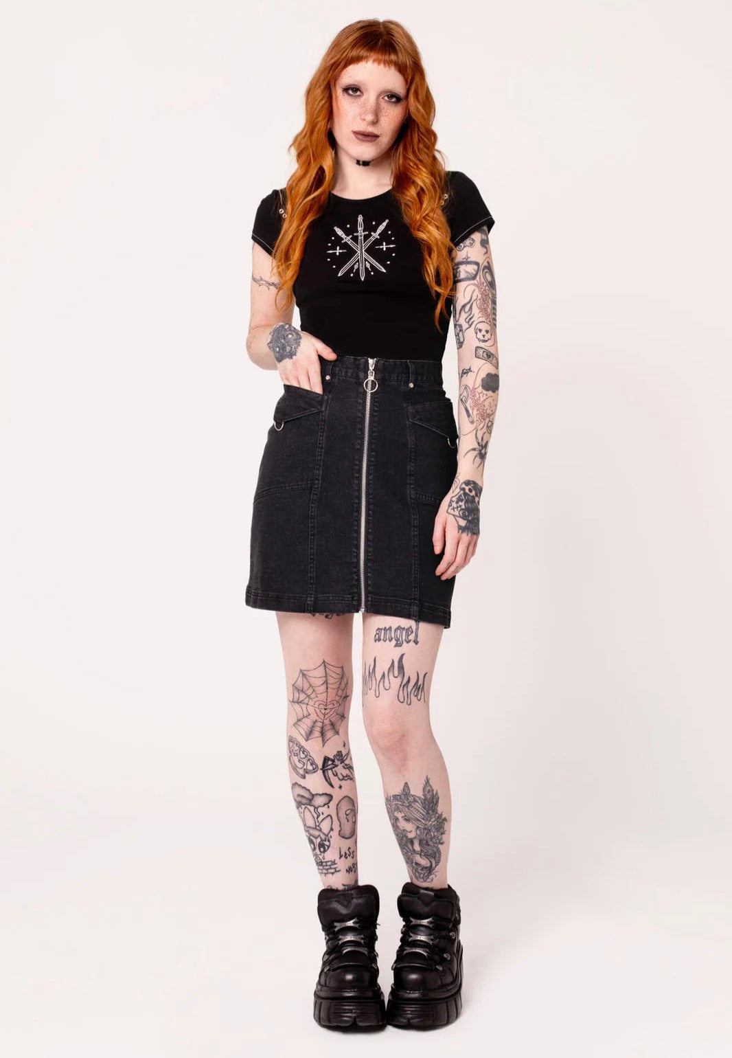 Hellbunny - Raye Black - Skirt | Women-Image