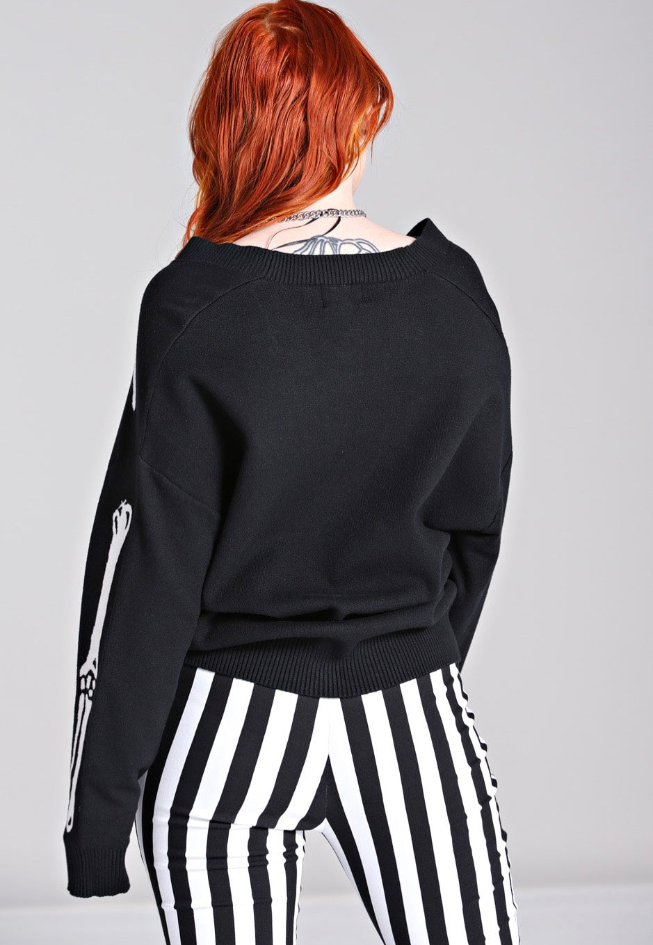 Hellbunny - Skeleton Black/White - Cardigan