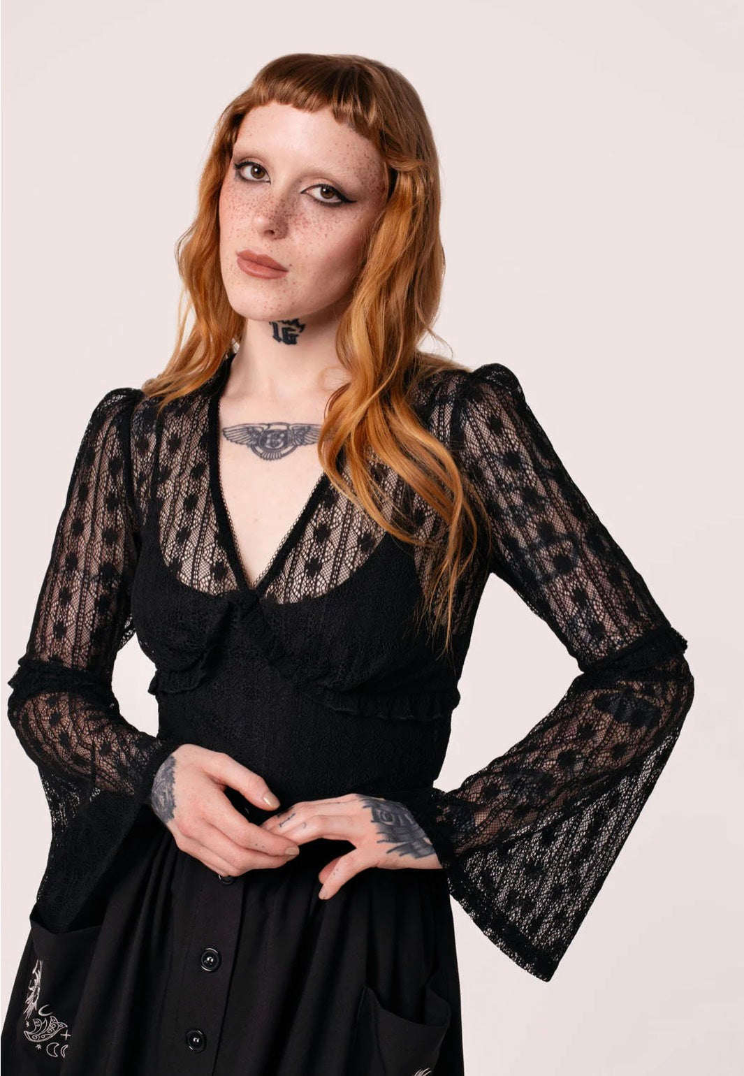 Hellbunny - Rhianne Black - Top | Women-Image