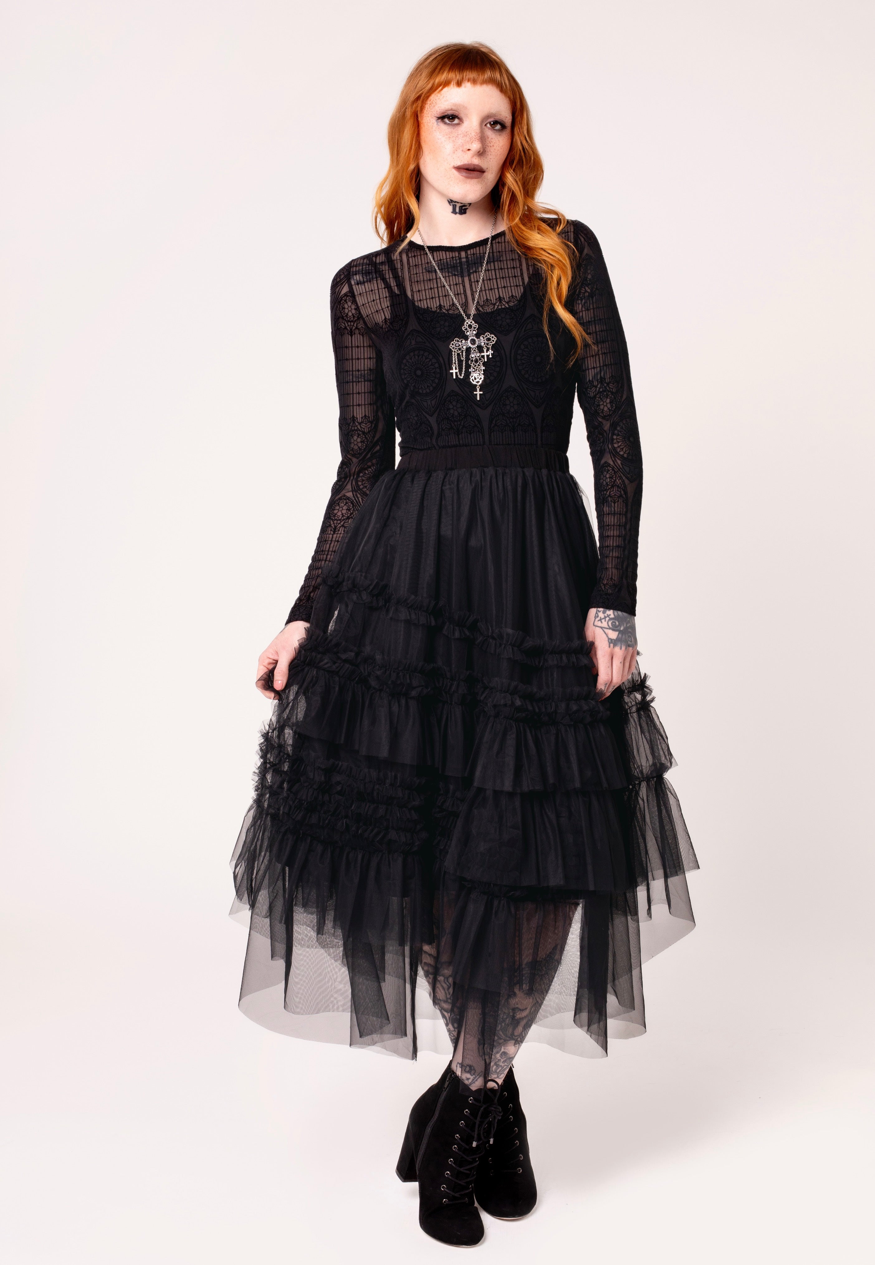 Hellbunny - Mea Culpa Black - Top | Women-Image