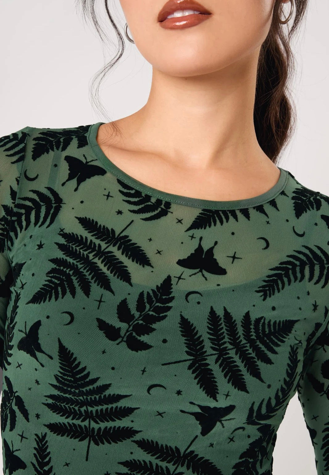 Hellbunny Fearn Green Top