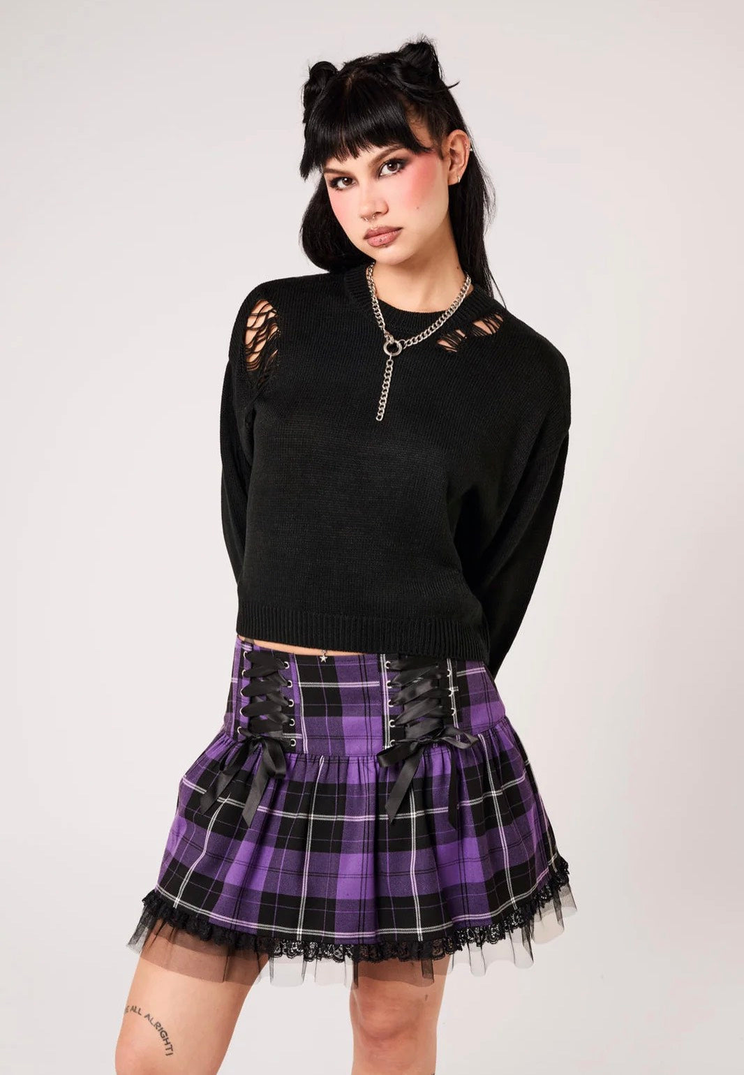 Hellbunny Holy Moly Black Pullover