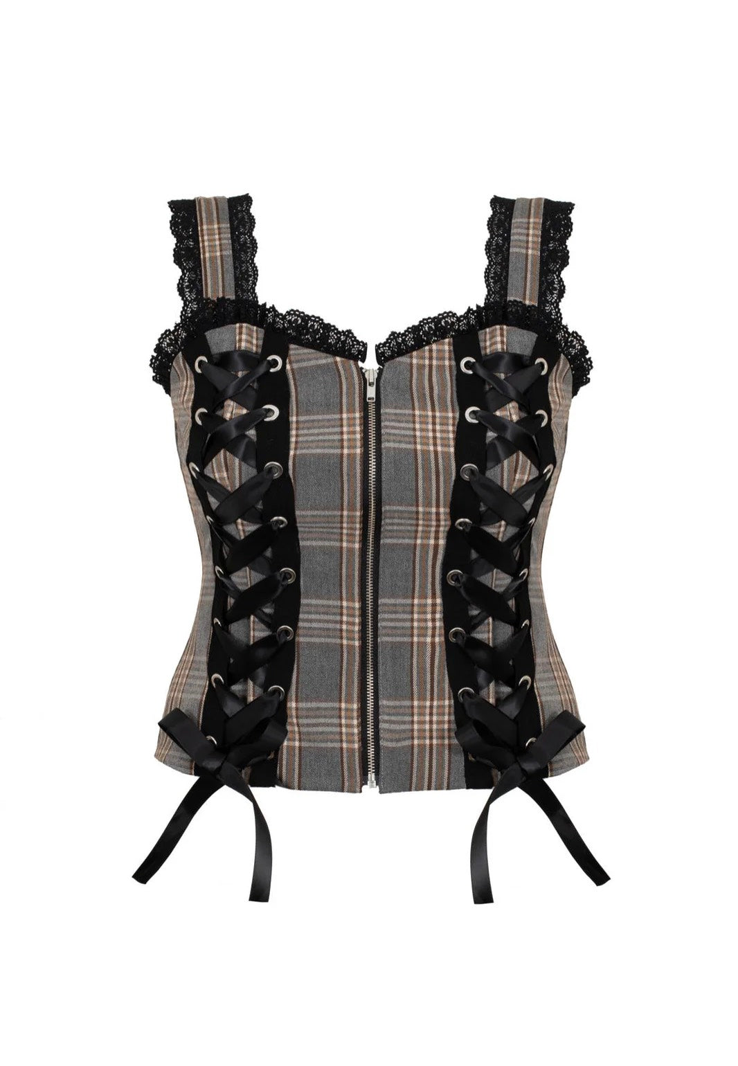 Hellbunny Quinzel Y Brown Top