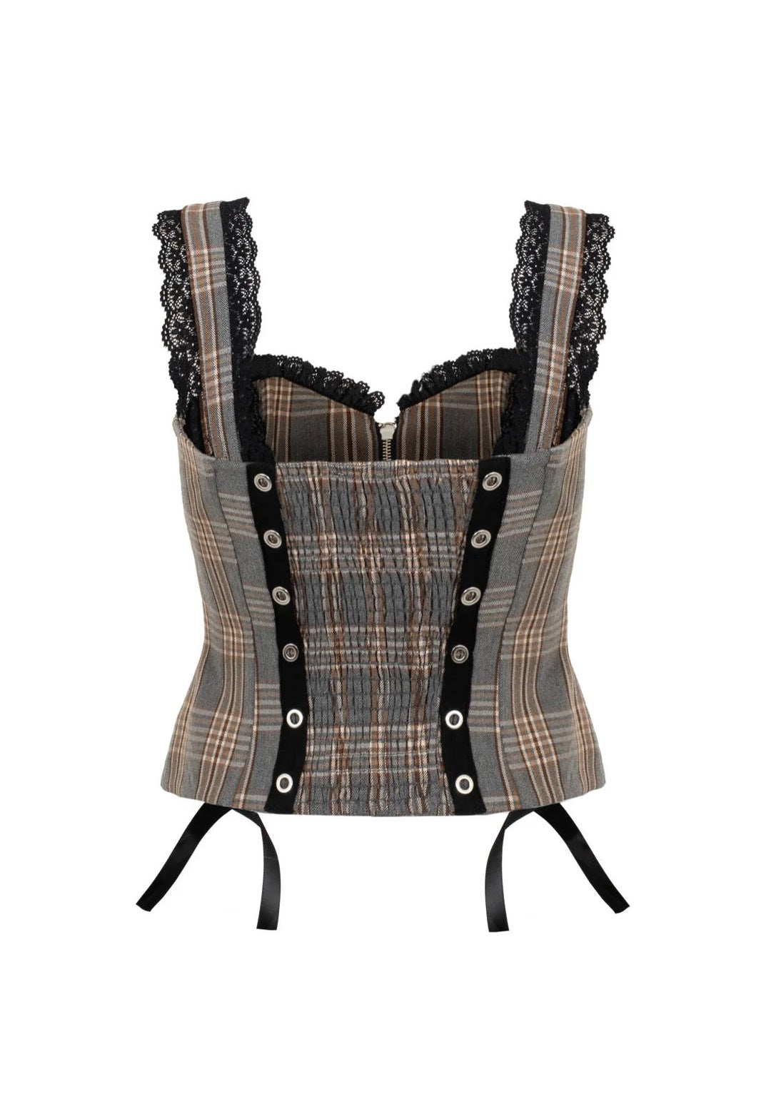 Hellbunny Quinzel Y Brown Top