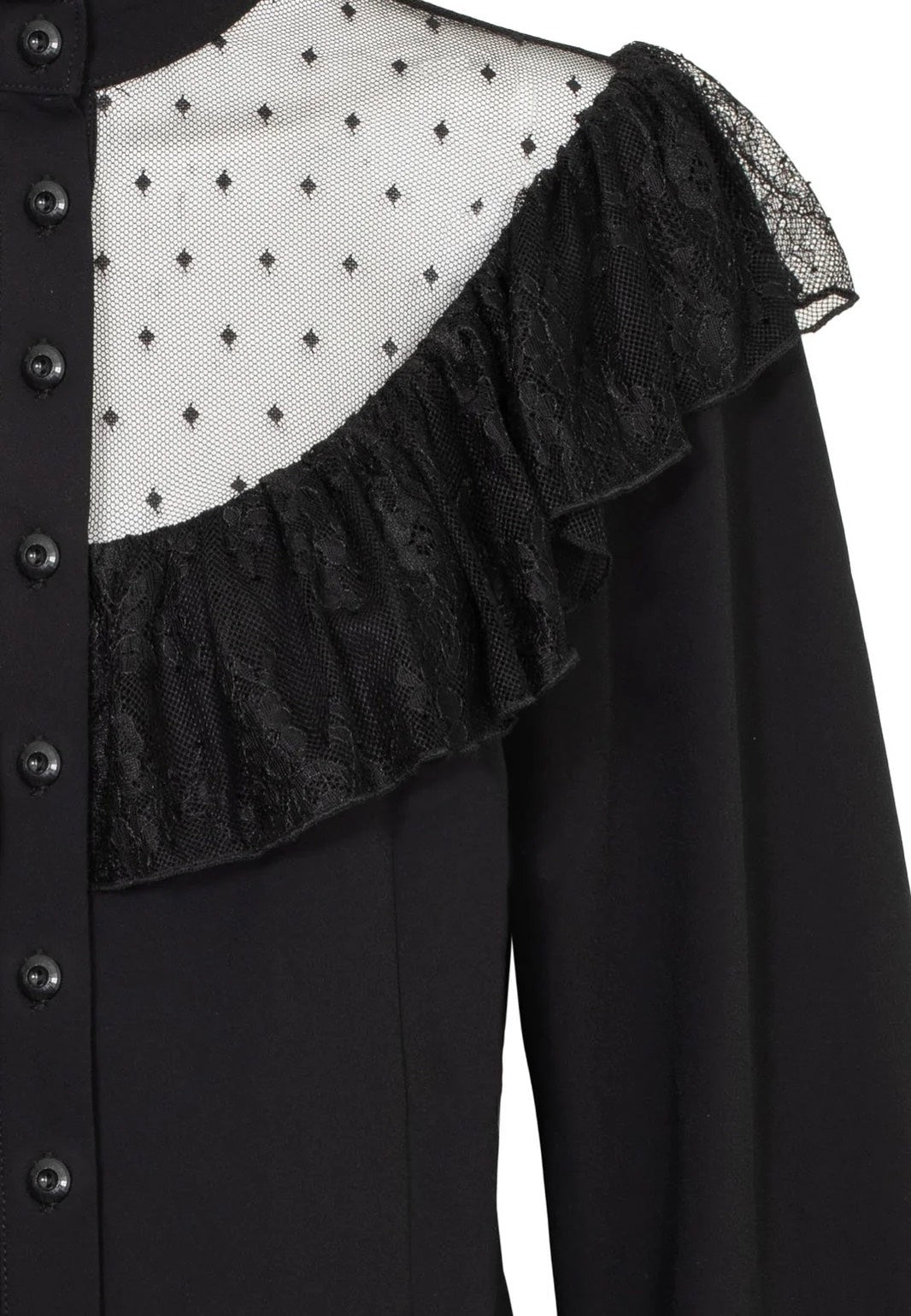 Hellbunny Dark Knight Black Blouse