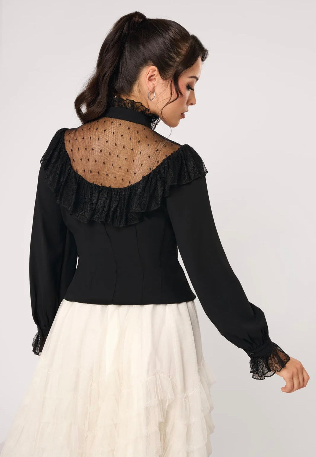 Hellbunny Dark Knight Black Blouse