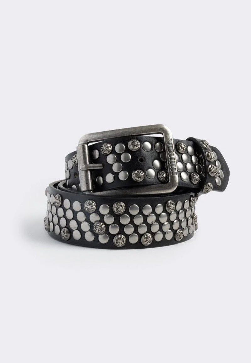 Minga London - Hammered Buckle Black - Belt | Neutral-Image